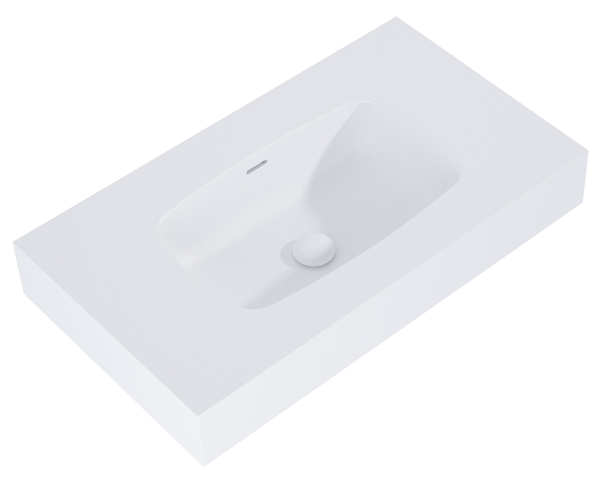 Elita Dimple umywalka 80,6x46 cm prostokątna ścienna white matt RE040800025290