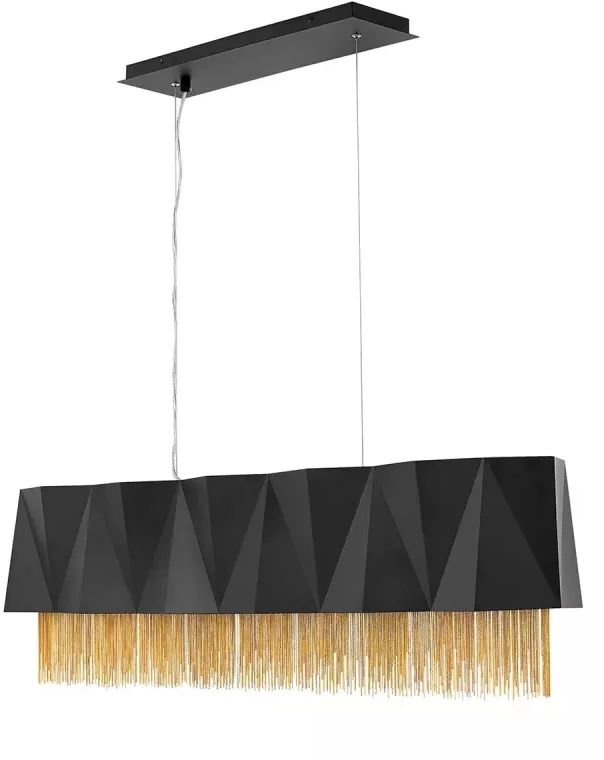 Elstead Lighting Zuma lampa wisząca 6x60 W czarna/złota HK-ZUMA-ISLE-SBG