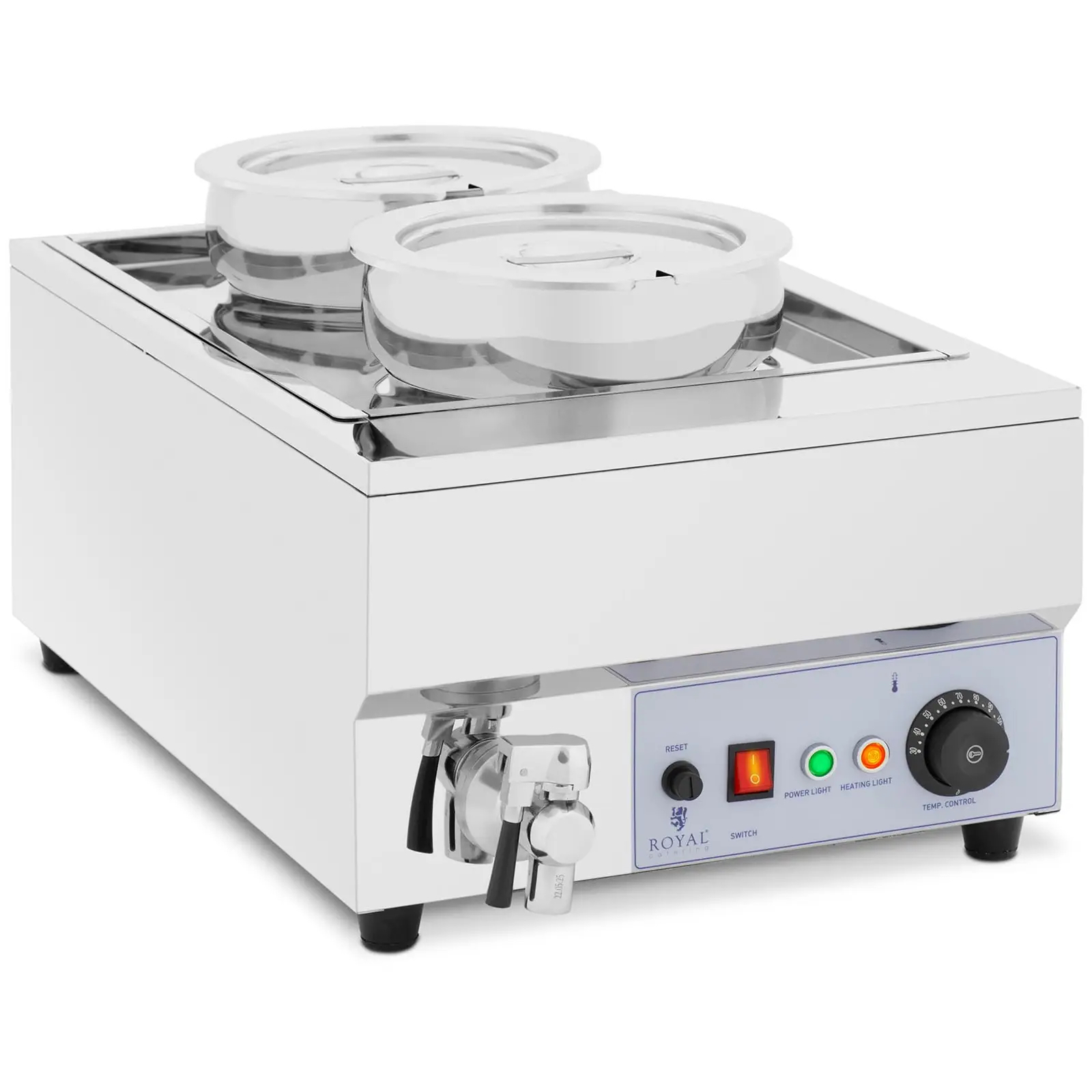 Podwójna stacja na zupę 2x7l, 1500W z włącznikiem | 10012773