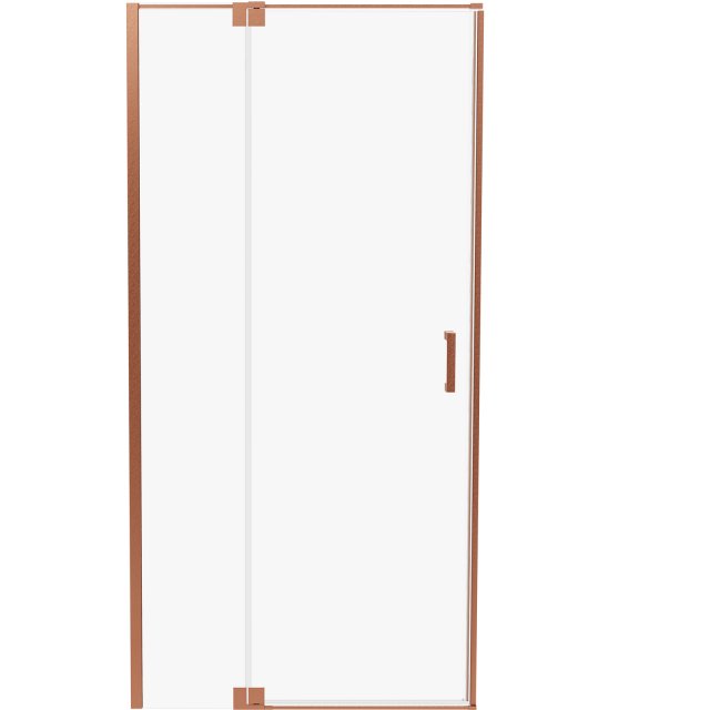 Drzwi prysznicowe ALLURIA COPPER BRUSHED 90x200 uchylne TER-0130