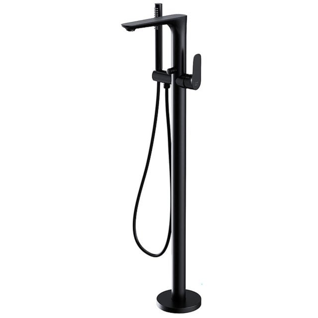 CERSANIT Bateria wannowo-prysznicowa wolnostojąca CREA czarna S951-30