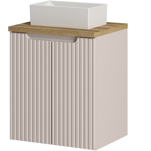 COMAD Zestaw mebli NOVA CASHMERE szafka z drzwiami z blatem OAK 50 cm