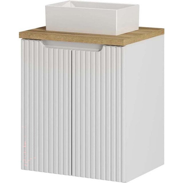 COMAD Zestaw mebli NOVA WHITE szafka z drzwiami z blatem OAK 50 cm, u