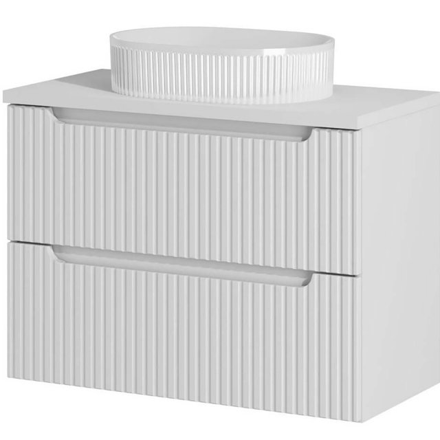 COMAD Zestaw mebli NOVA WHITE szafka z blatem 80 cm, umywalka BEYOND