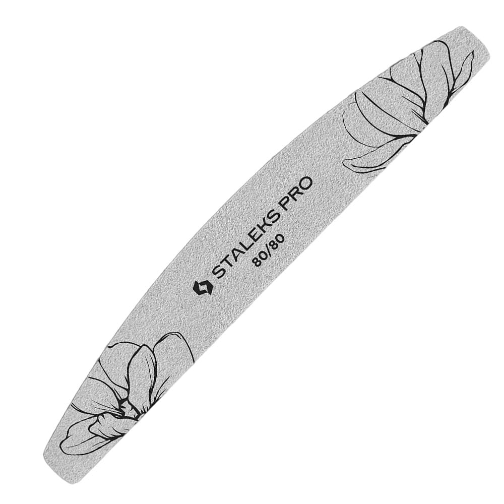 Pilnik mineralny do paznokci łódka półksiężyc 80/80 Staleks Expert 40 25 szt