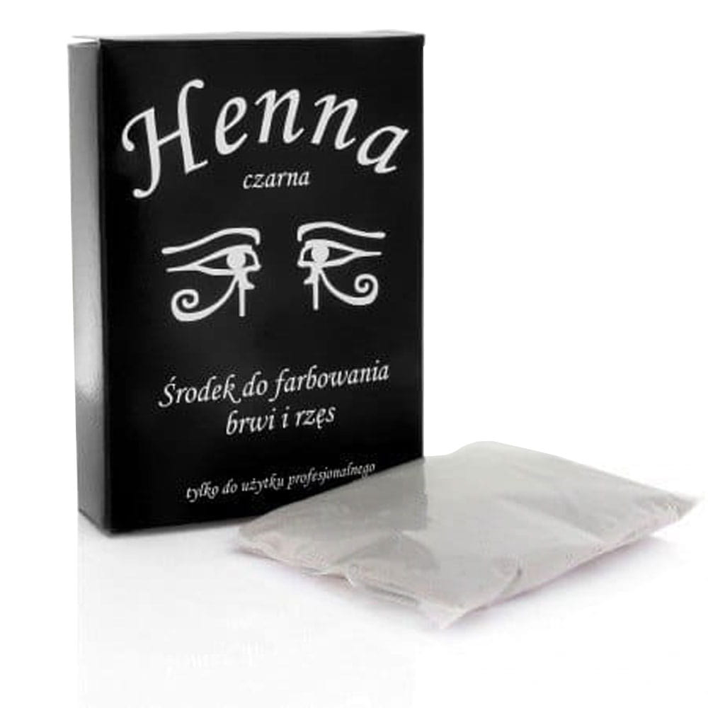 Henna szczecińska w proszku do farbowania brwi i rzęs czarna 25 g