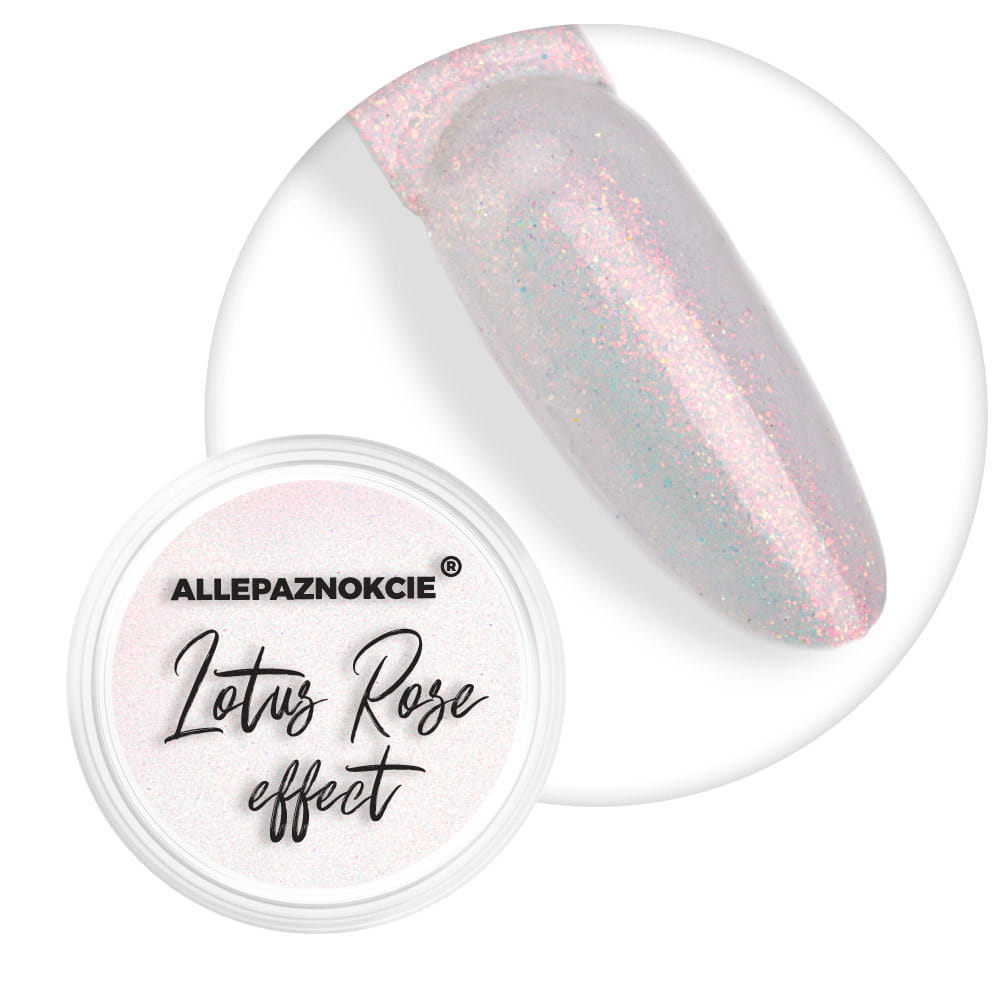 Pyłek do paznokci Lotus Rose Effect Allepaznokcie 0,3g