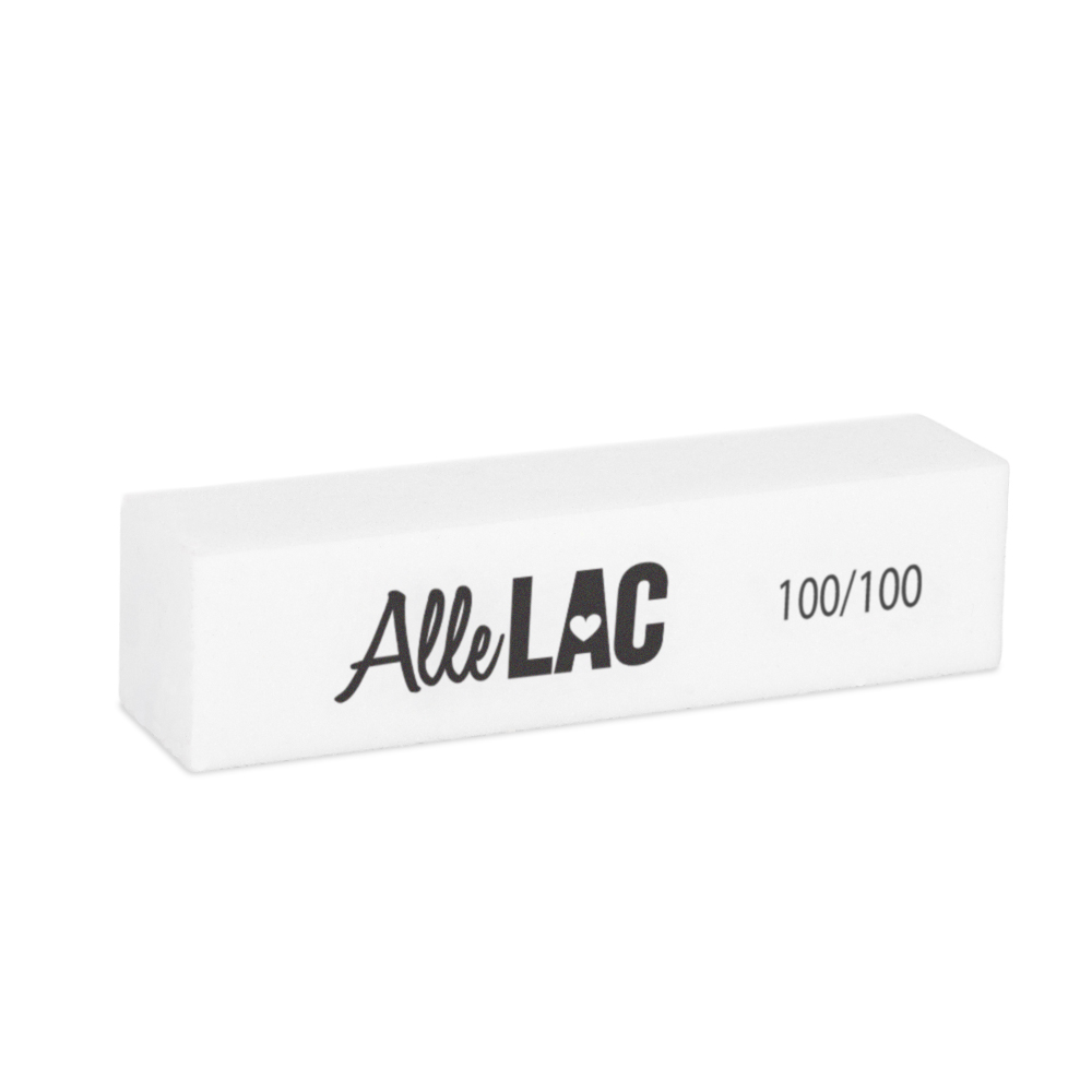 Bloczek blok polerski AlleLac 100/100 Premium biały