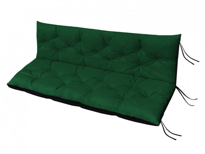 Poduszka ogrodowa na huśtawkę - 180x60x50 wz. Butelkowa zieleń