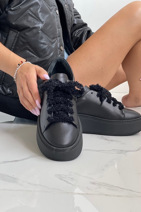 Sneakersy SN41 - 7 Czarny lico