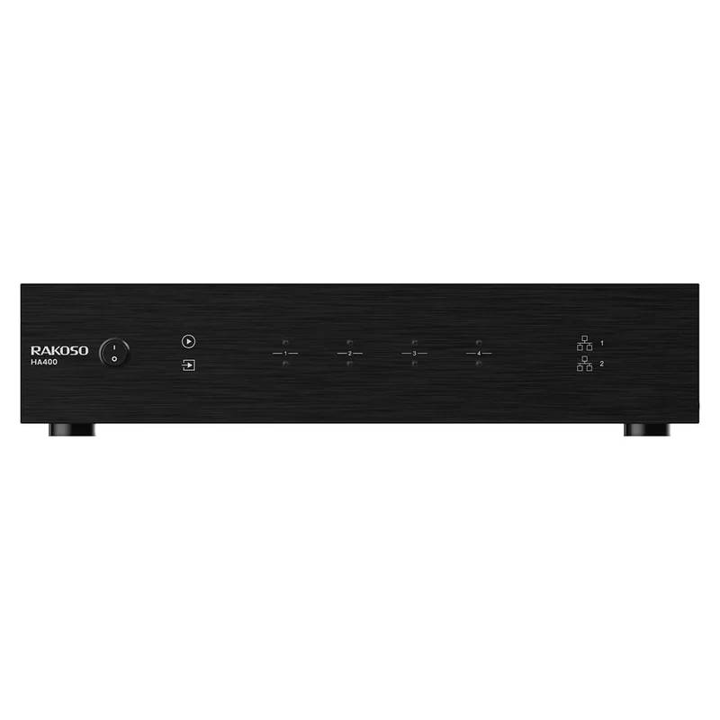 Wzmacniacz 4-strefowy ha400 z airplay 2 i obsługą sieci arylic audio