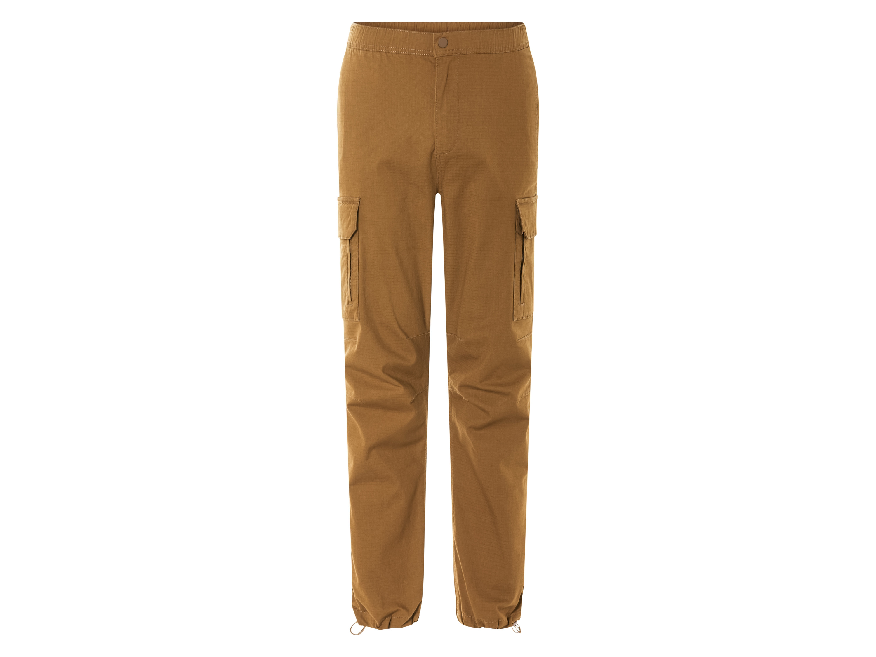 Livergy Spodnie cargo męskie z bawełny Brązowy, XL 56/58