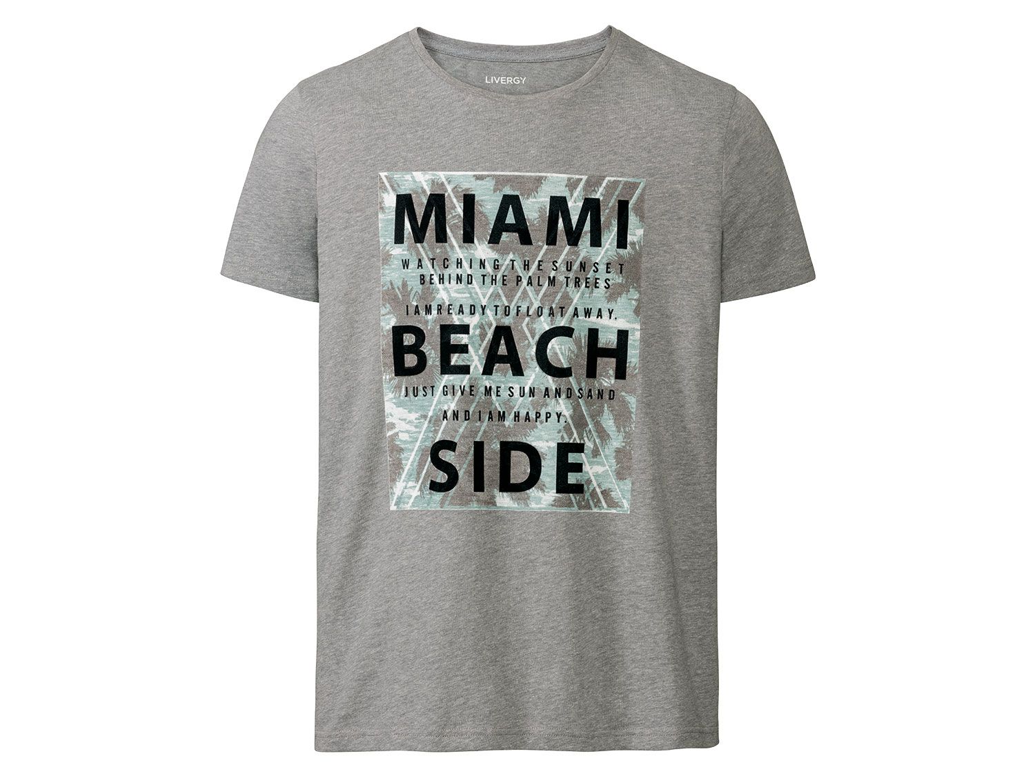 Livergy T-shirt męski Szary, XL 56/58