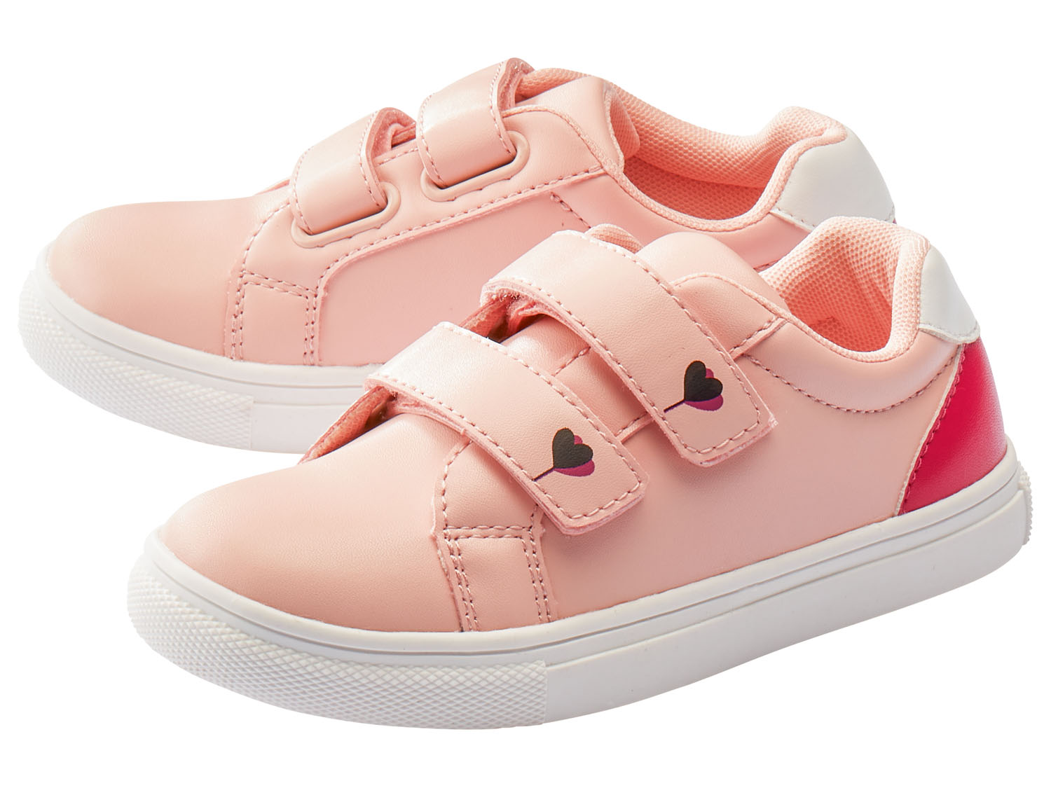 lupilu Sneakersy dziewczęce z zapięciem na rzep Różowy, 25