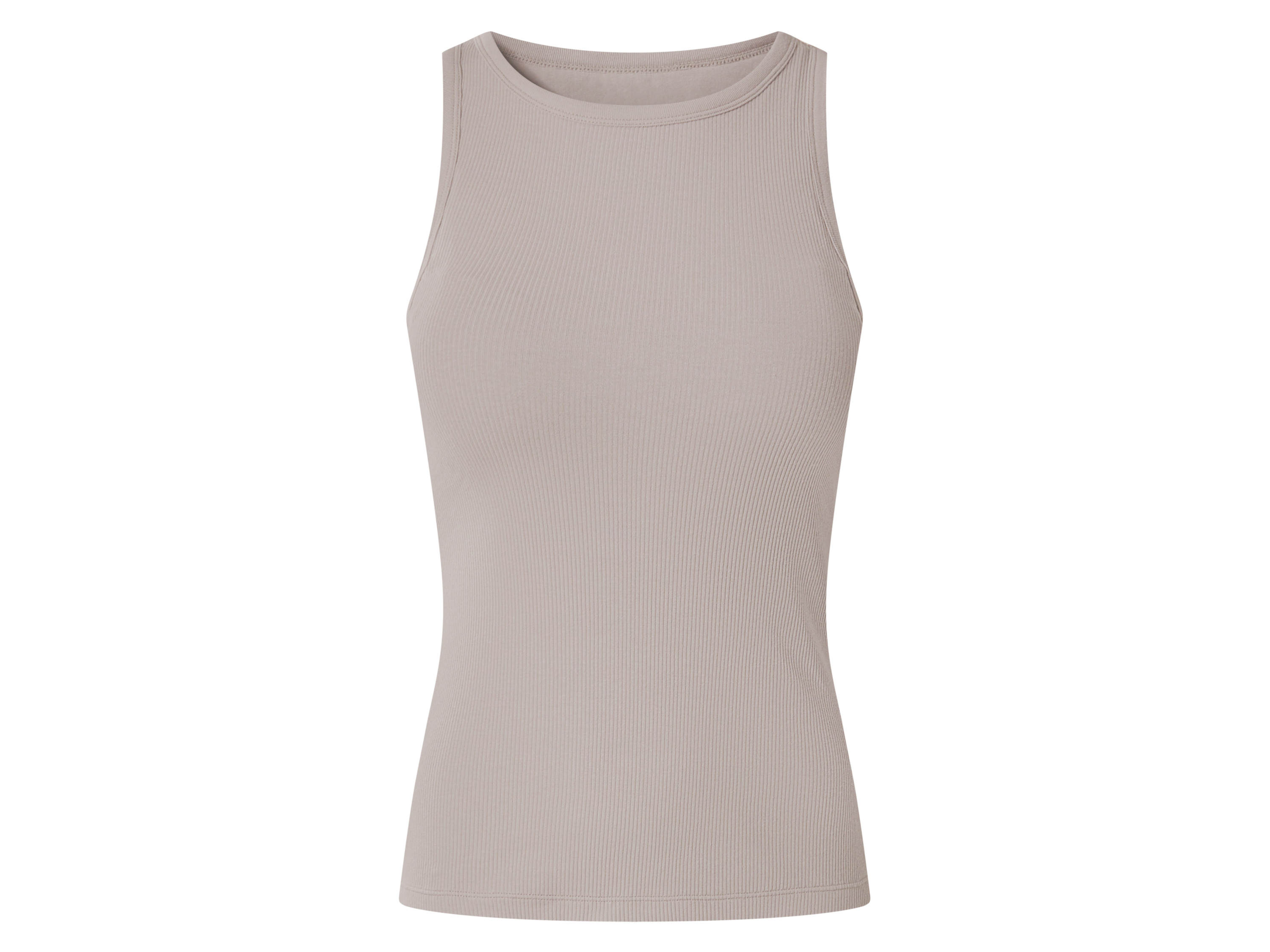 esmara Top damski z bawełną Taupe, S 36/38