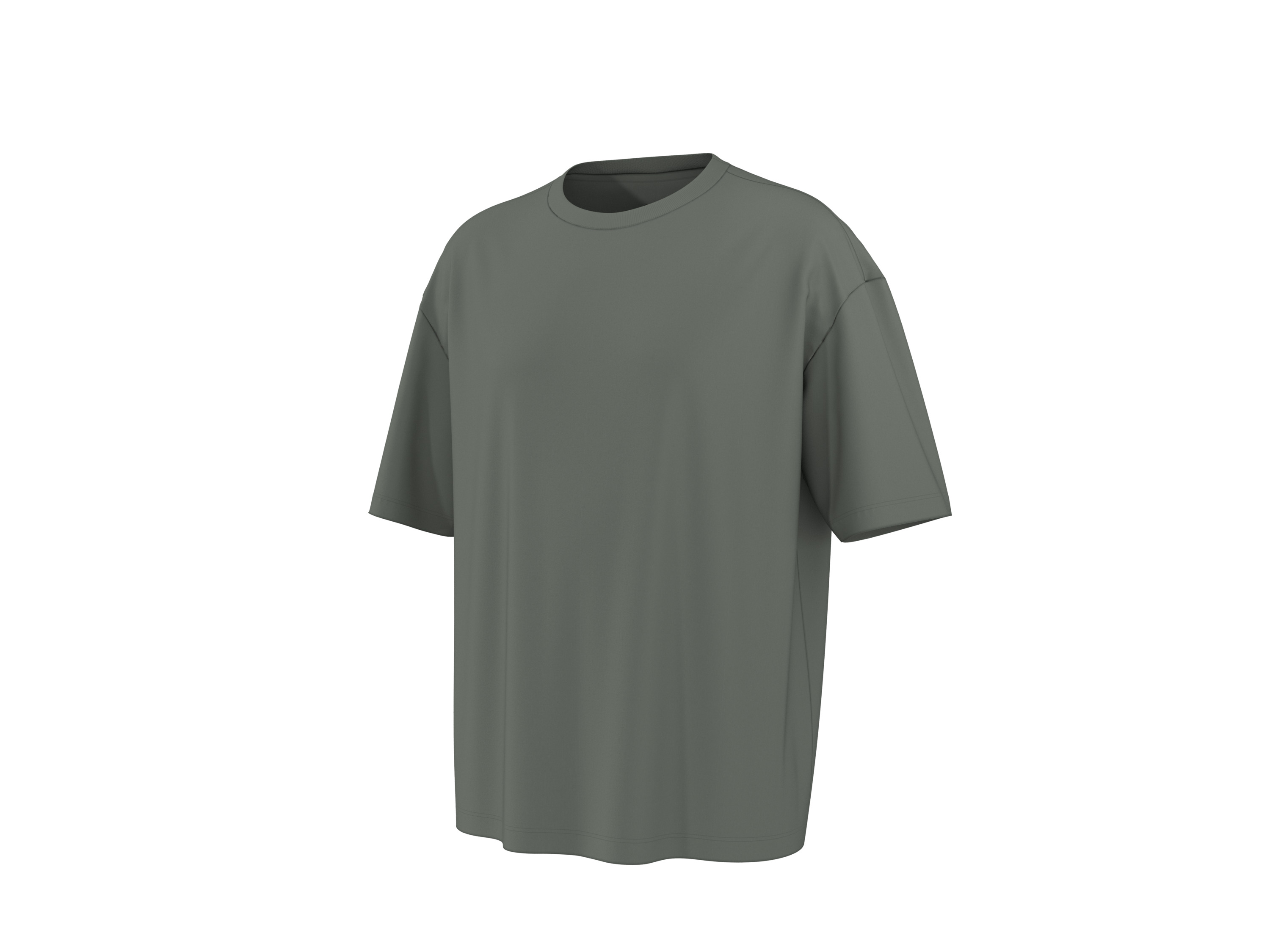esmara Men T-shirt oversize męski z bawełny Zielony, XL 56/58