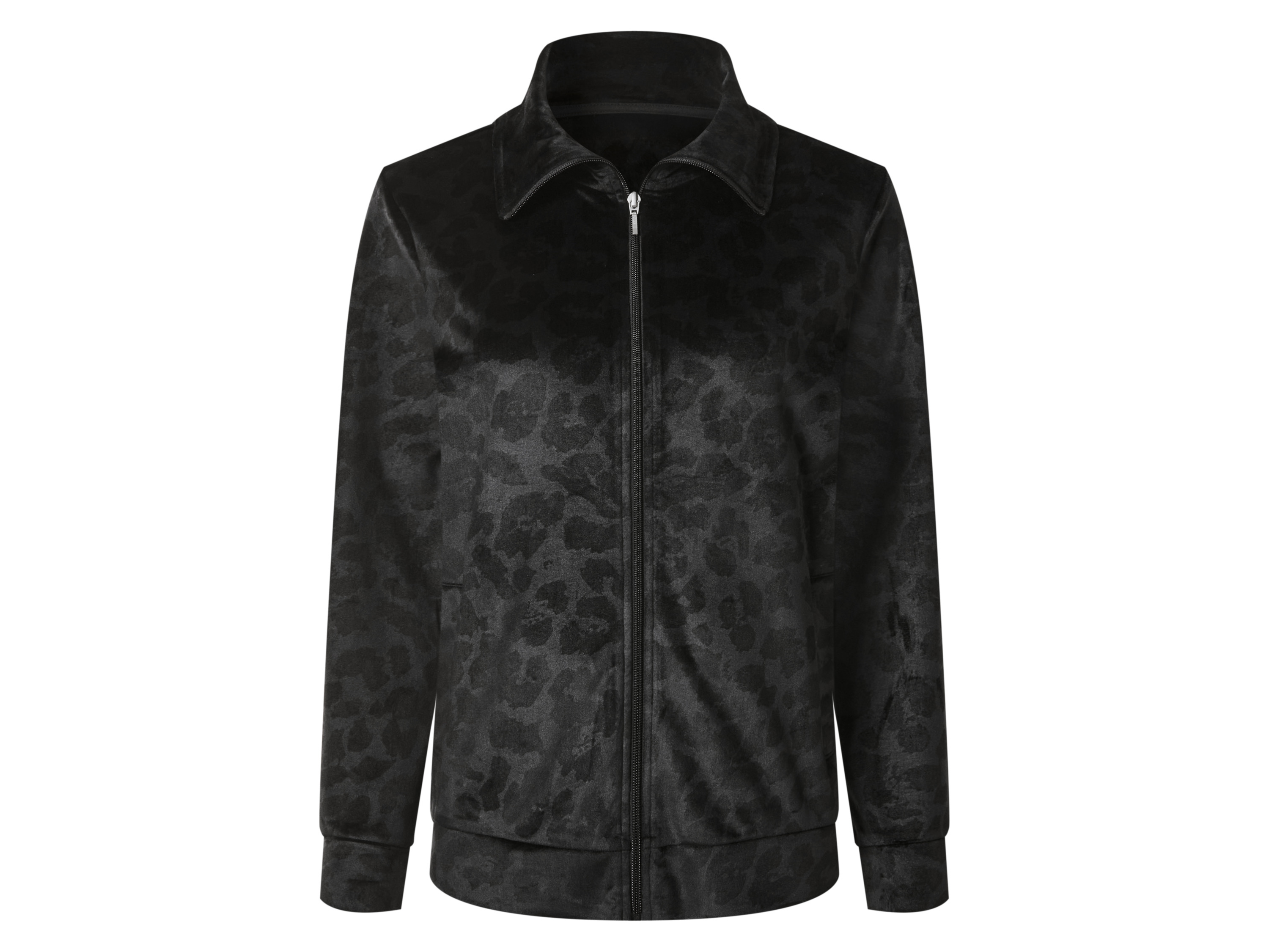 esmara Bluza damska z weluru Czarny, M 40/42