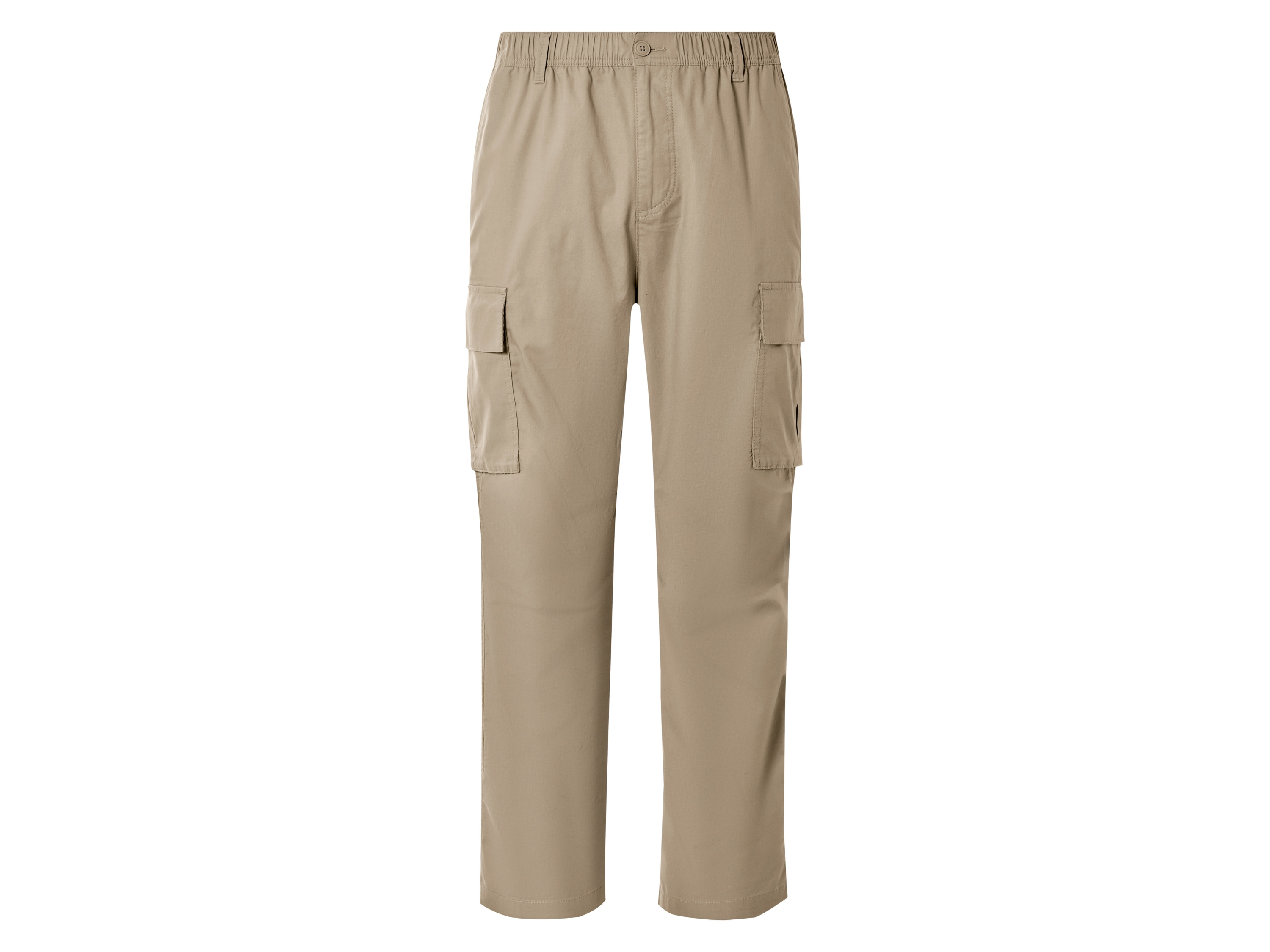 Livergy Spodnie cargo męskie z bawełną Beżowy, XL 56/58