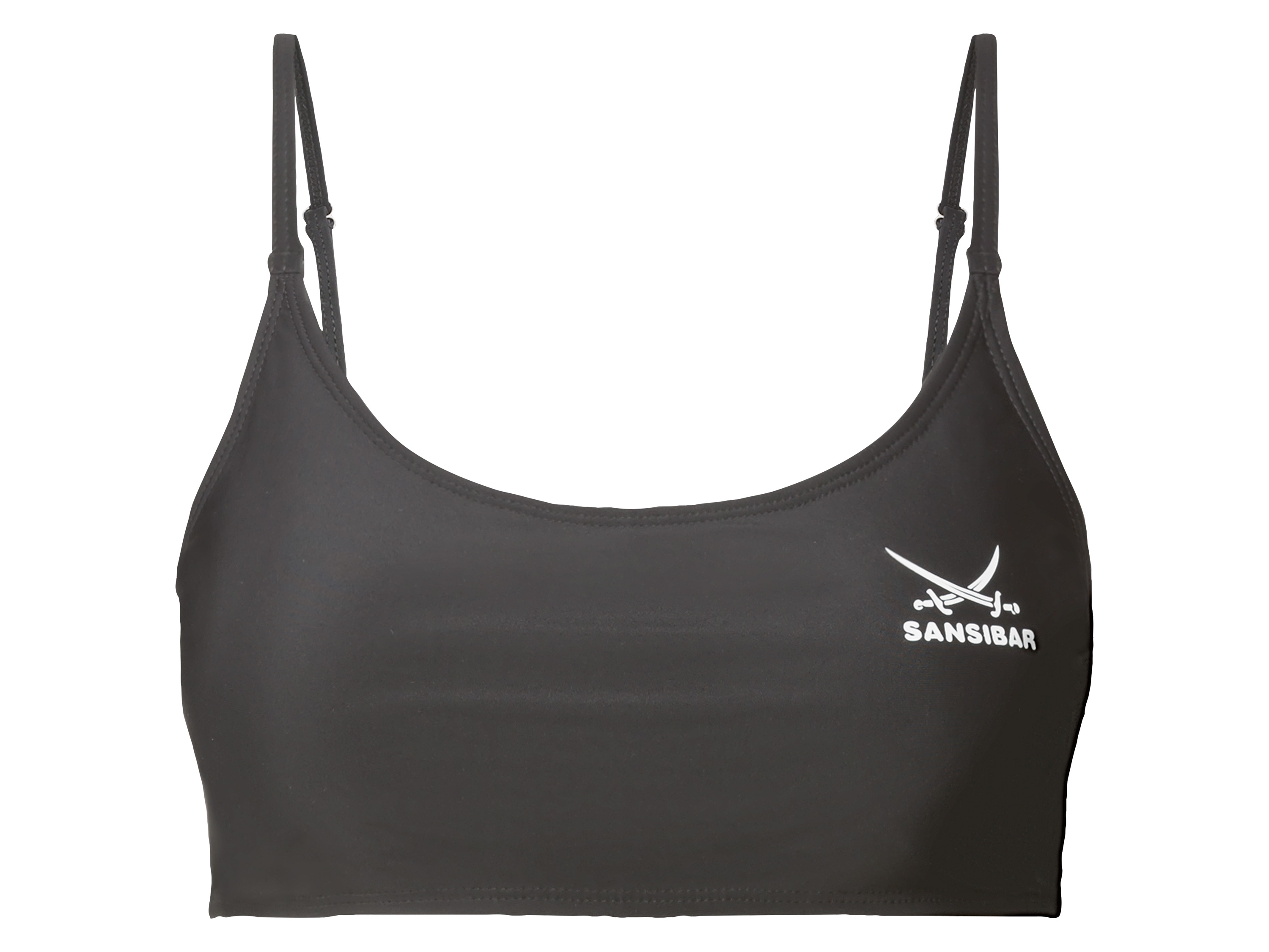 Sansibar Góra od bikini damska, łatwa w pielęgnacji Czarny, 36