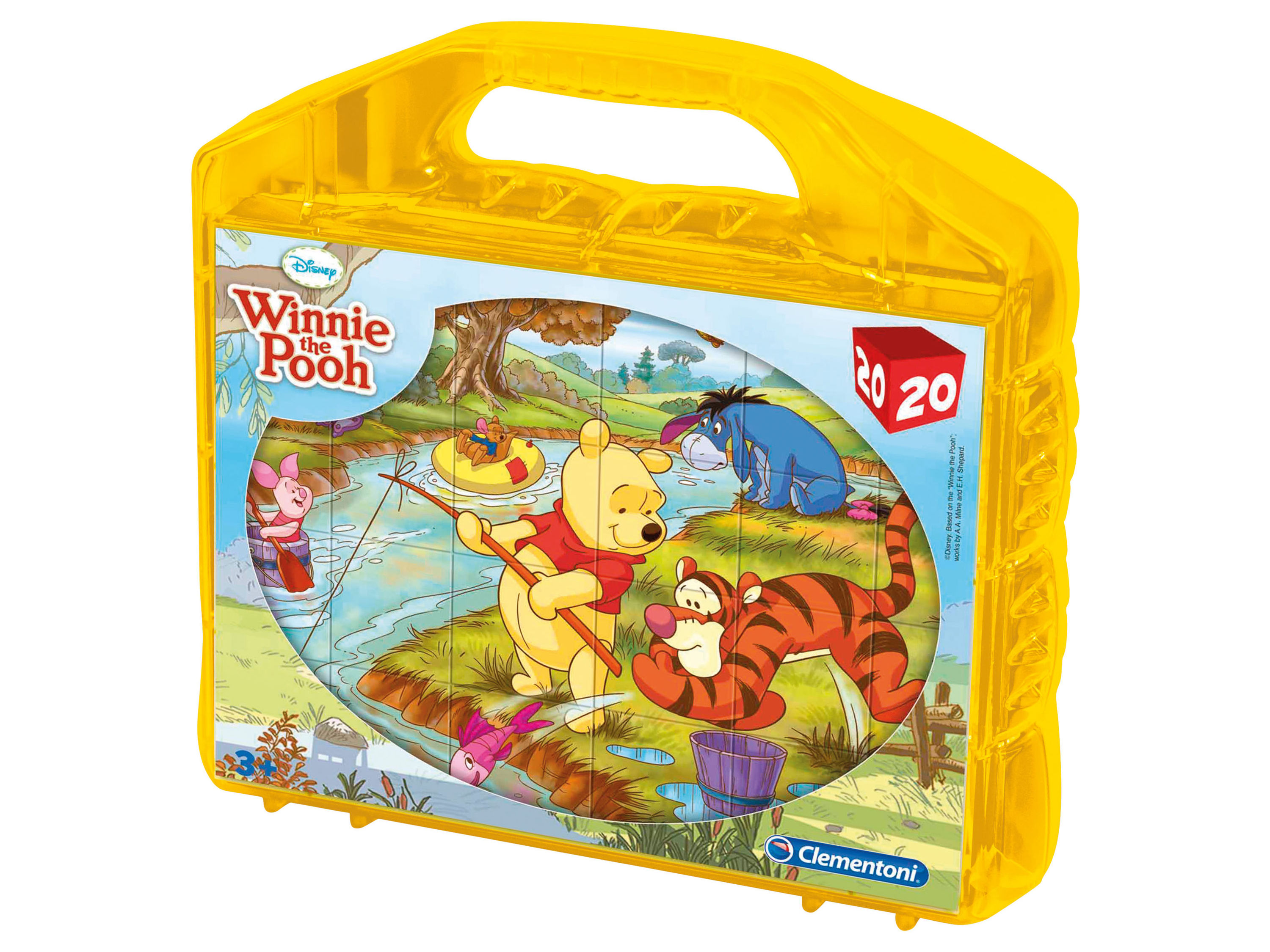 Clementoni Puzzle kostki, 20 elementów Kubuś Puchatek