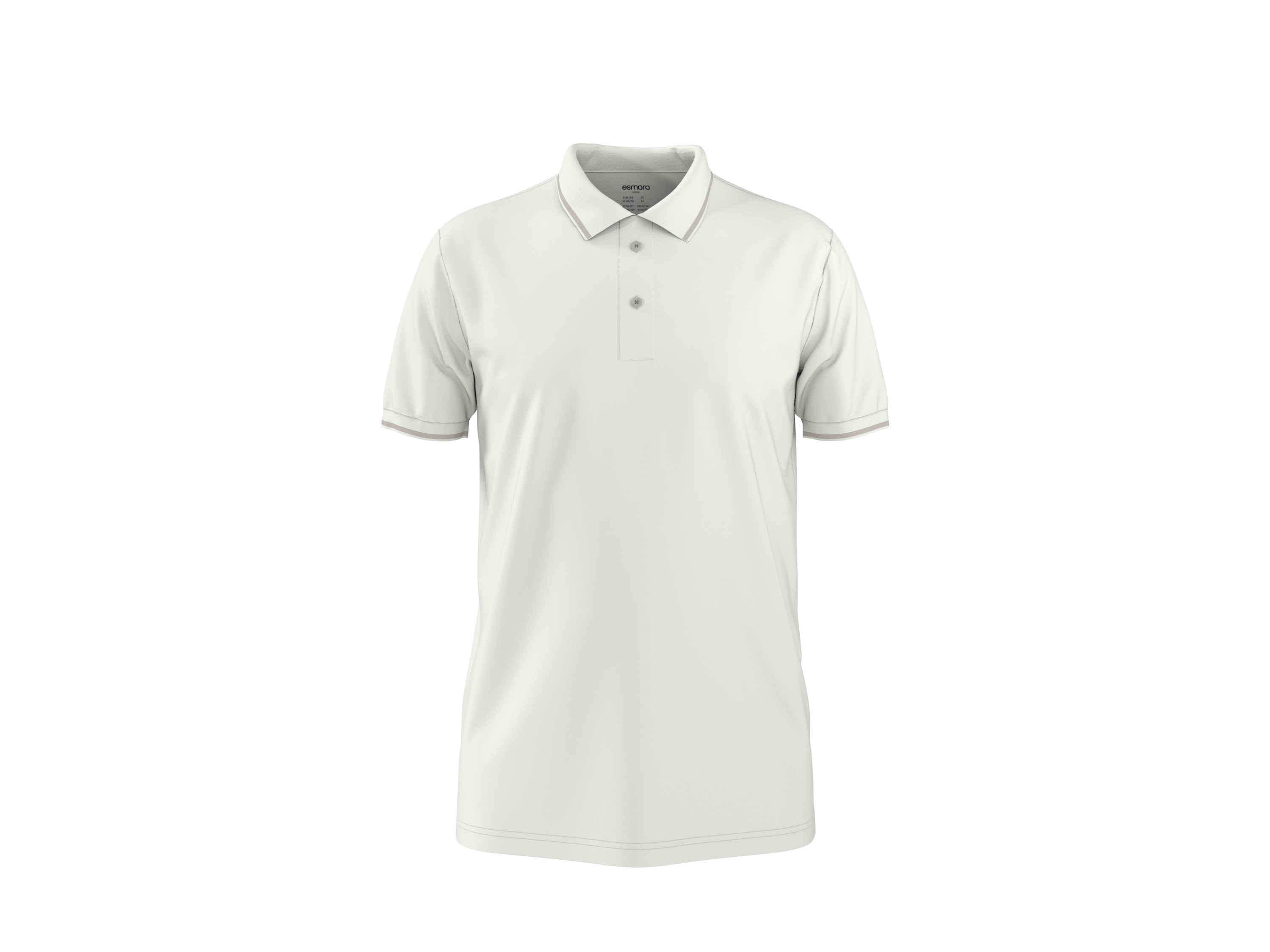 esmara Men Koszulka polo męska z bawełny Biały, XL 56/58