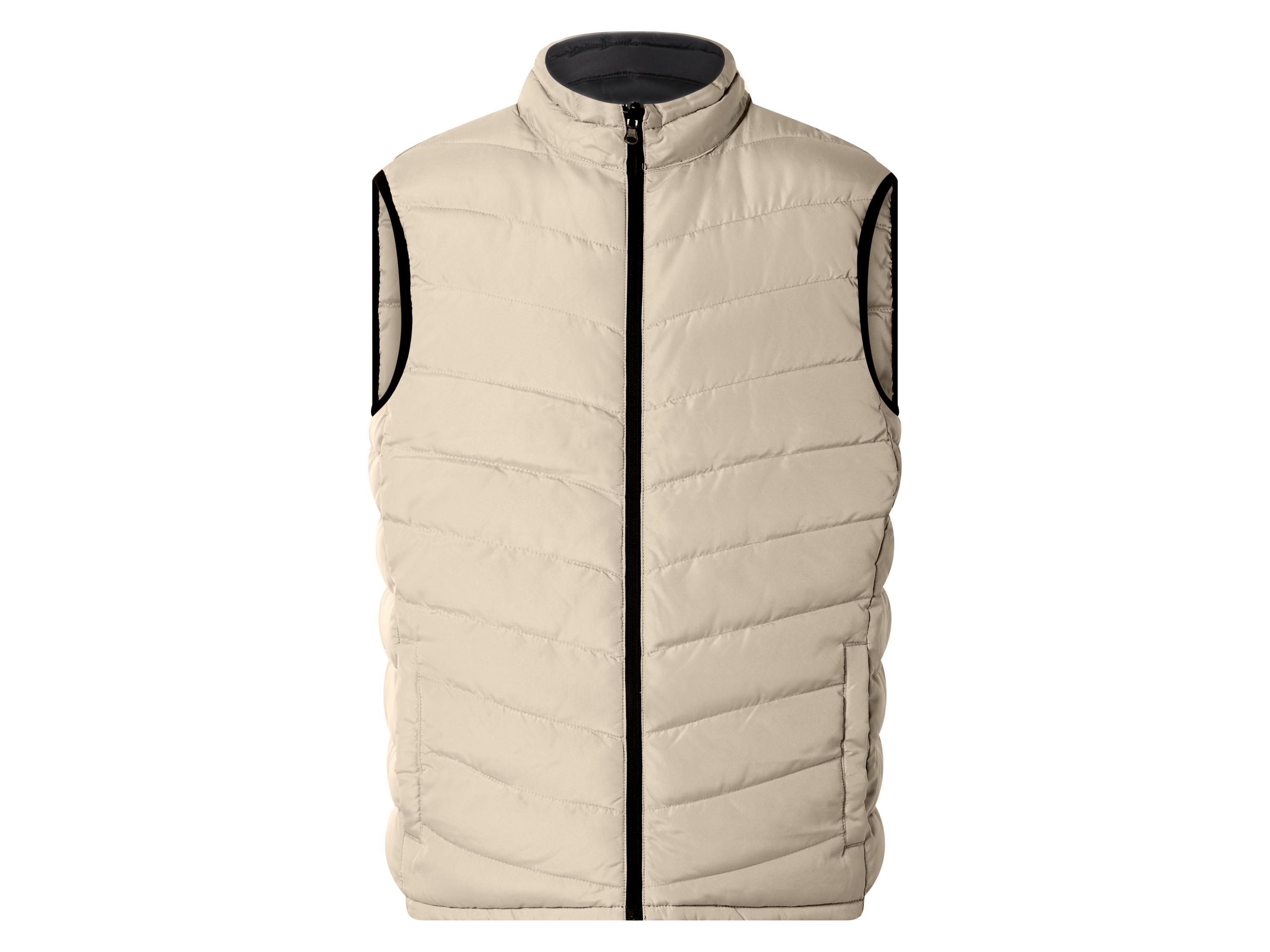 esmara Men Kamizelka dwustronna męska Czarny/ beżowy, XL 56/58