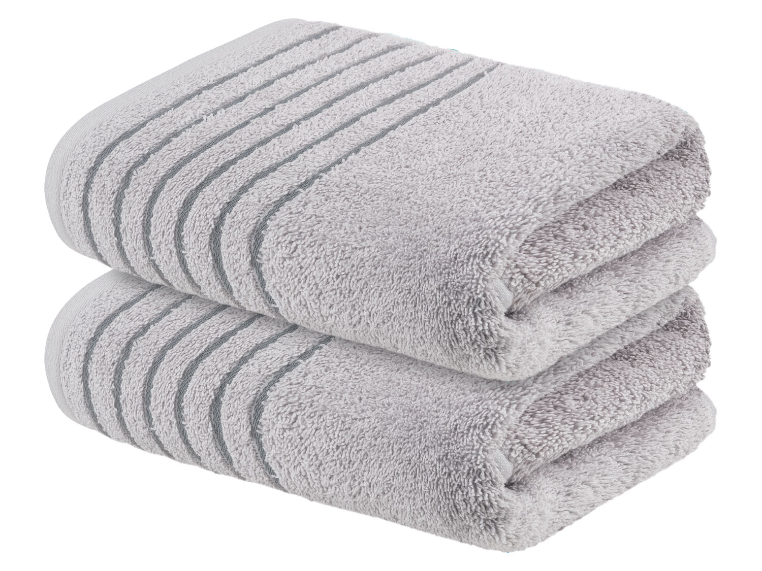 Livarno home Ręcznik frotte, 50 x 90 cm, 2 sztuki Jasnoszary