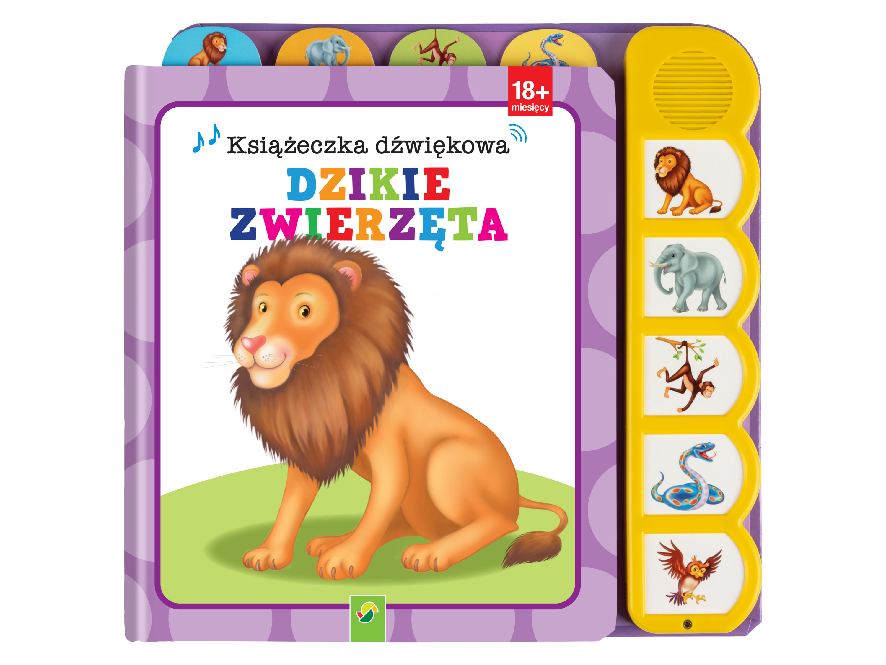 Książeczki dźwiękowe dla maluchów z 5-6 dźwiękami Książeczka dźwiękowa / Dzikie zwierzęta