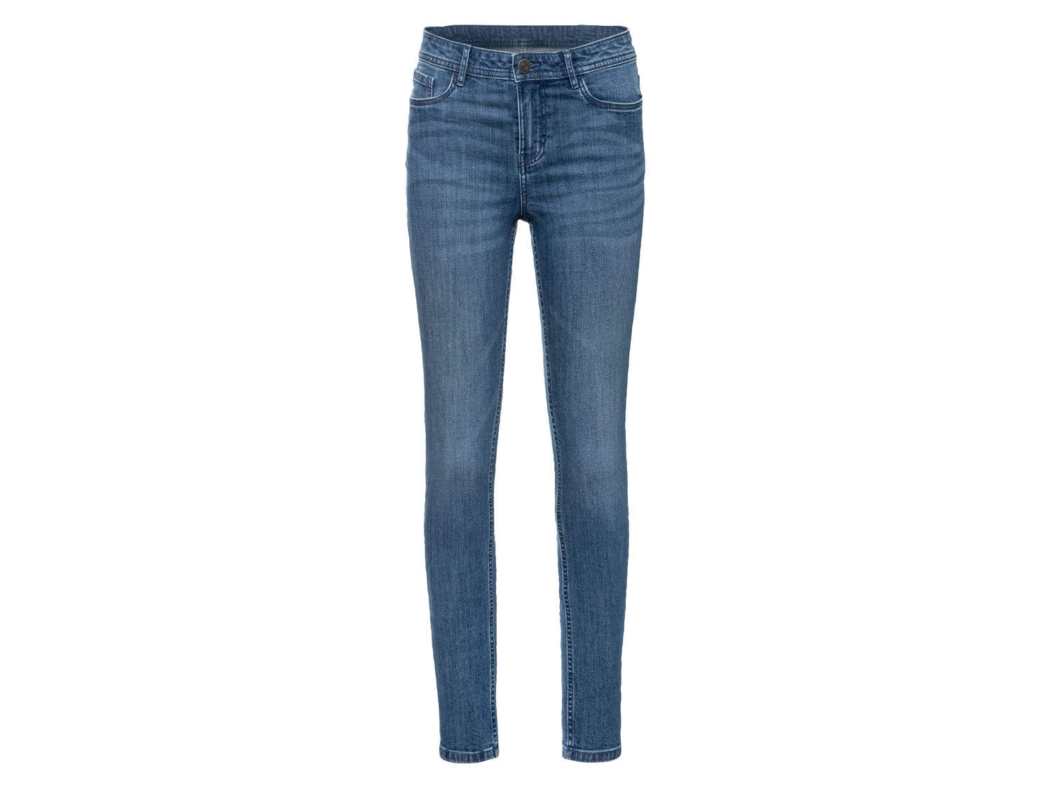esmara Jeansy damskie Super Skinny Fit z bawełną 36, Ciemnoniebieski