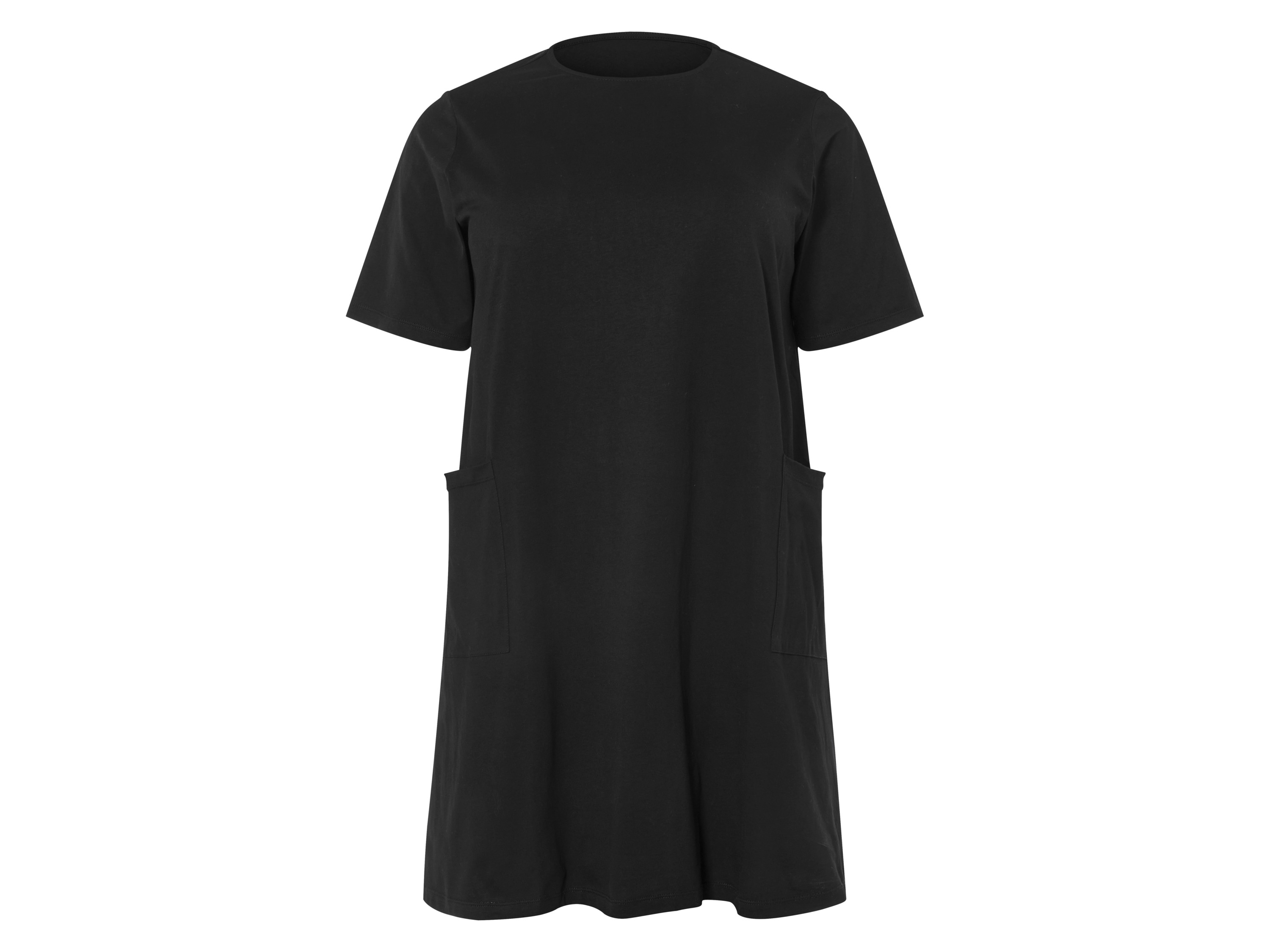 esmara Sukienka damska z bawełną i modalem Czarny, 3XL 56/58