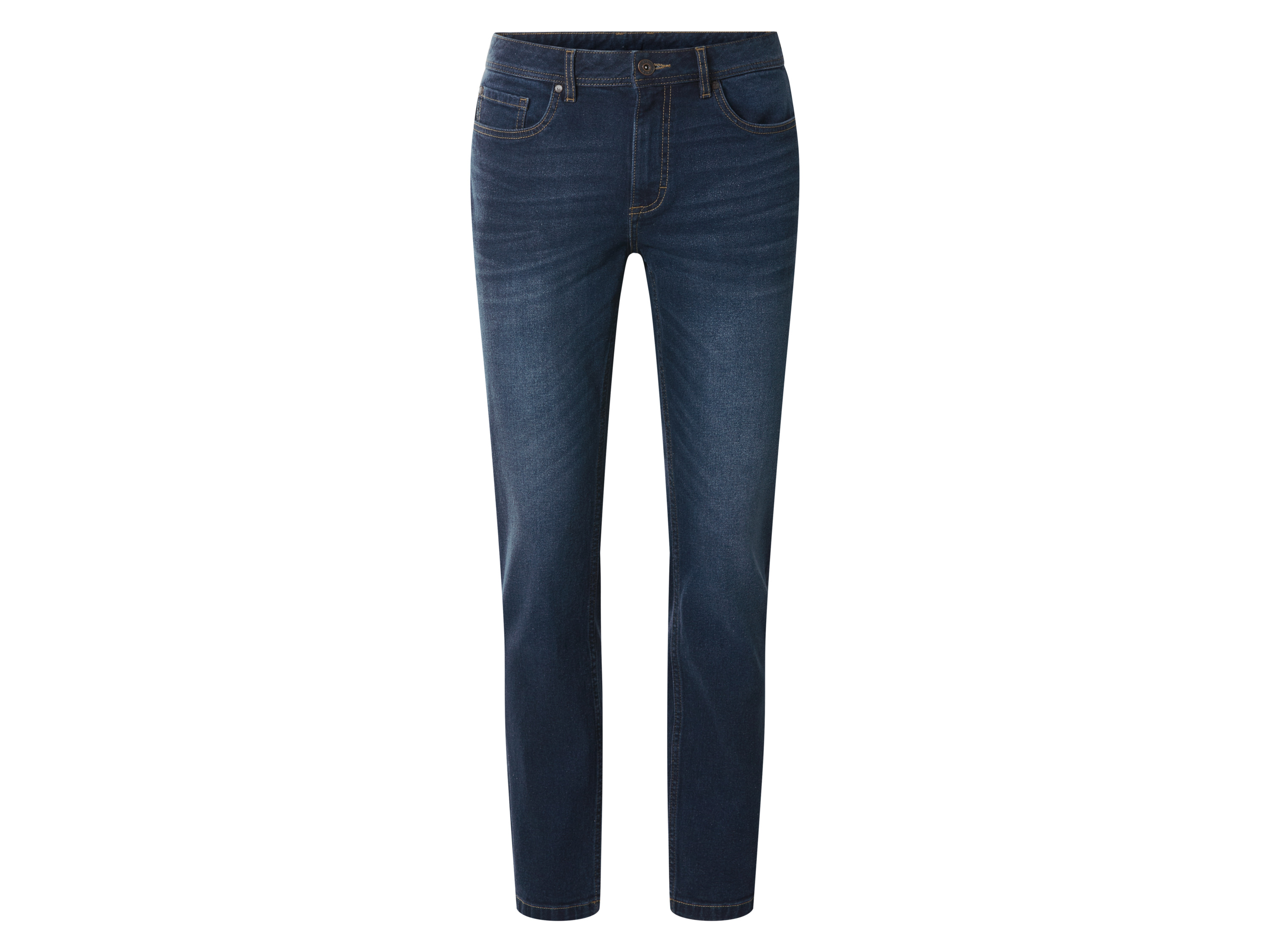 esmara Men Jeansy slim fit męskie z bawełną Ciemnoniebieski, 56 40/32