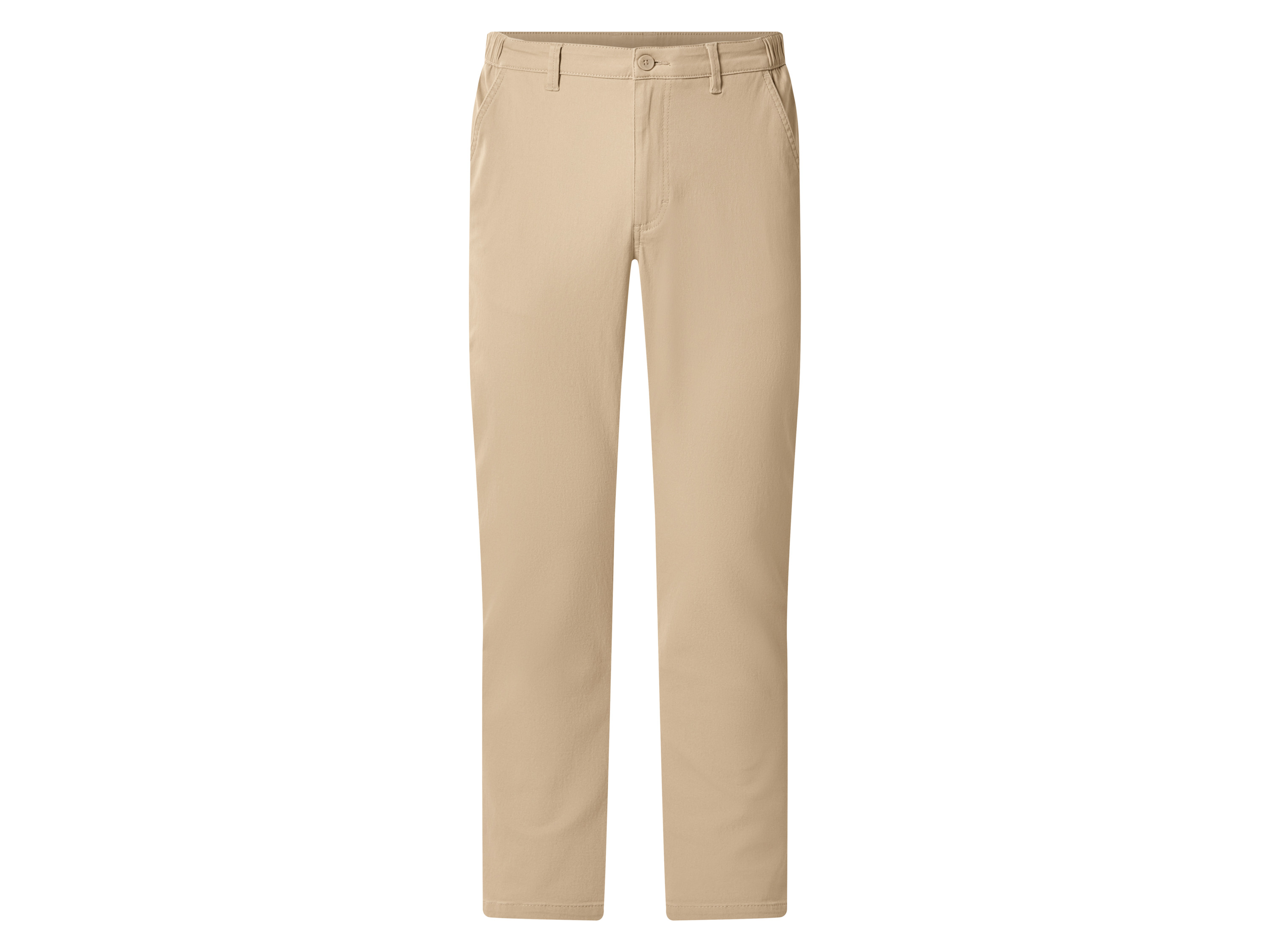 esmara Men Spodnie chino slim fit męskie Beżowy, XL 56/58