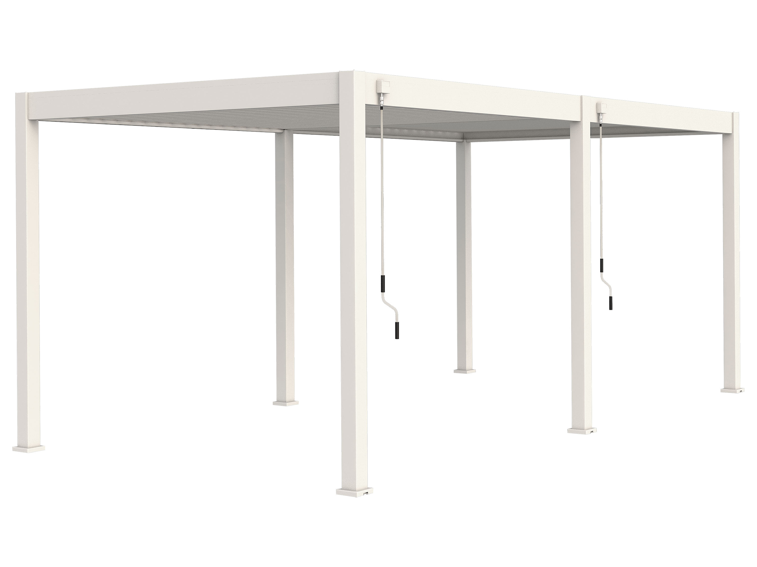 Pergoline Aluminiowe zadaszenie tarasowe Superior Biały, 3,6x5,3 m