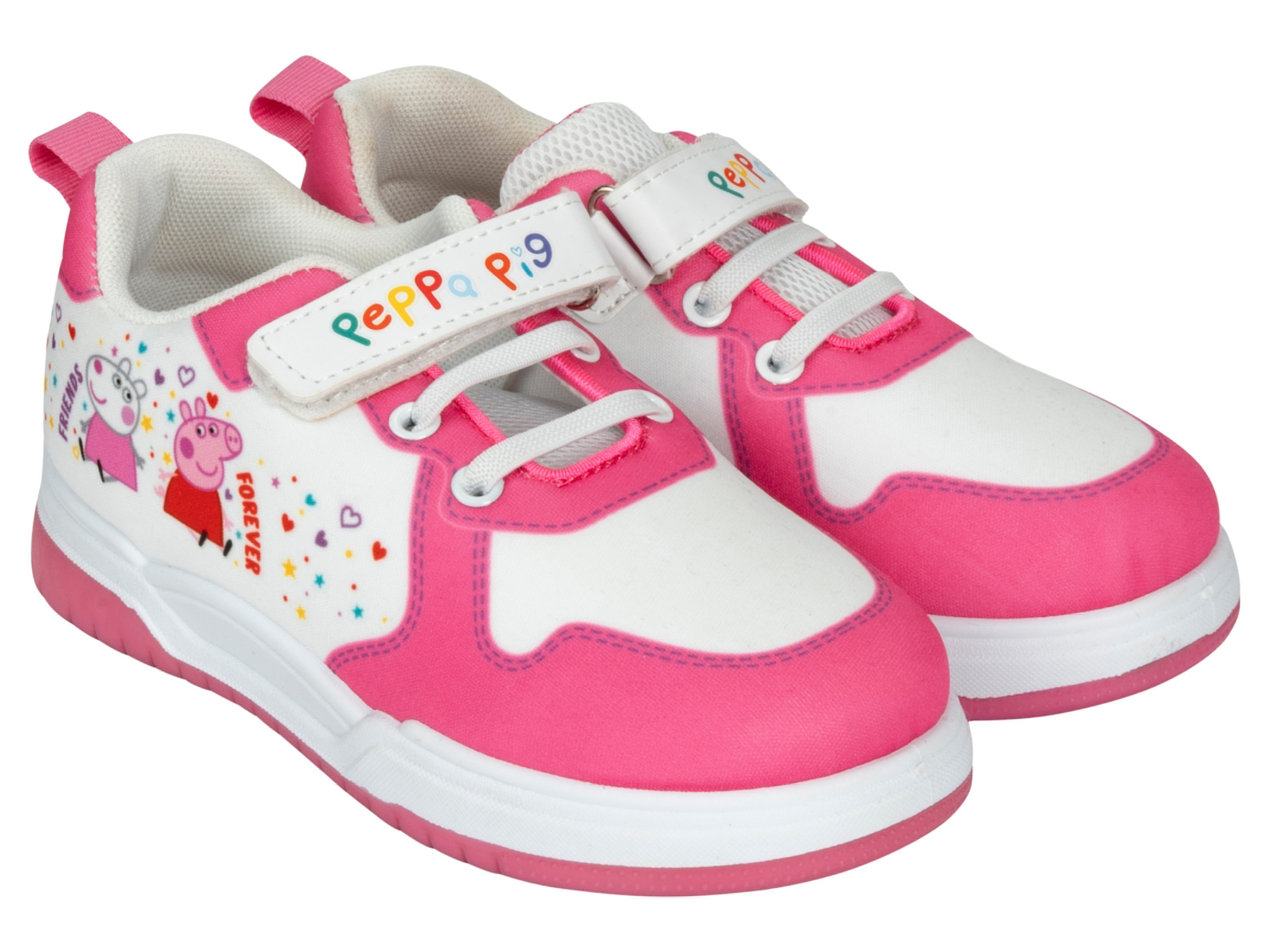 Sneakersy dziecięce z bohaterami bajki Świnka Peppa Różowy, 25