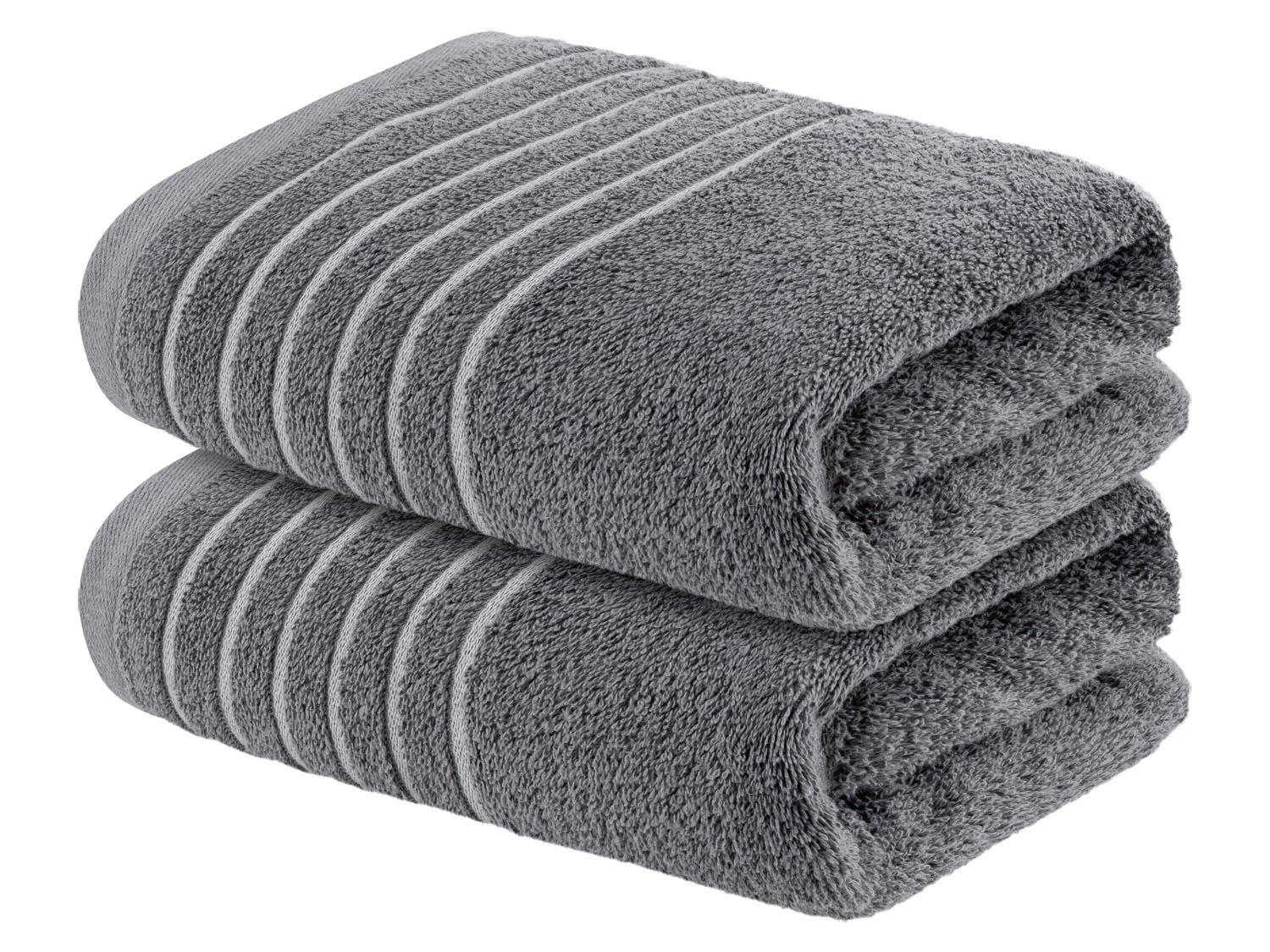 Livarno home Ręcznik frotte, 50 x 90 cm, 2 sztuki Ciemnoszary