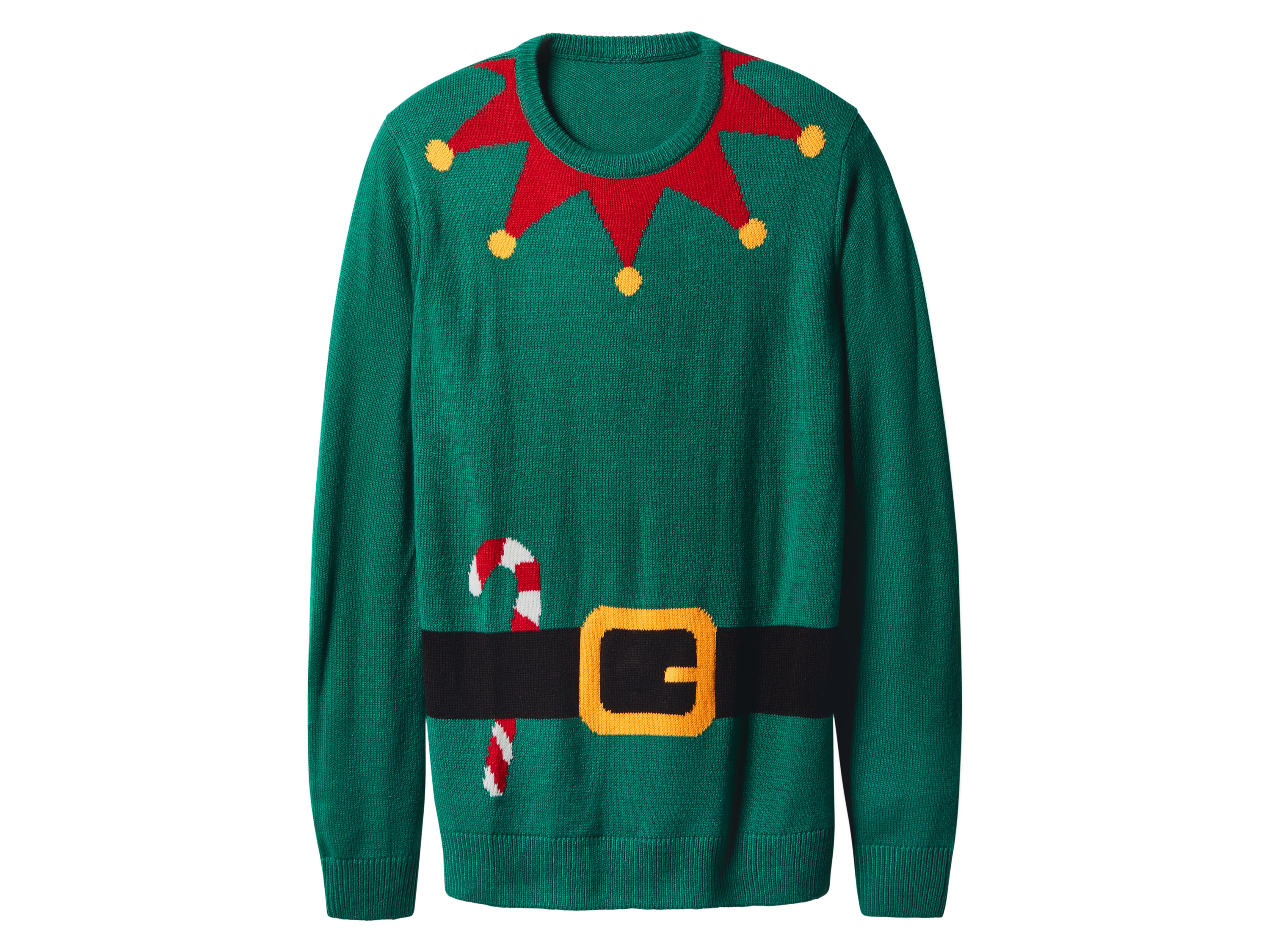 esmara Men Sweter świąteczny męski premium z efektem LED i muzyką Zielony, XL 56/58