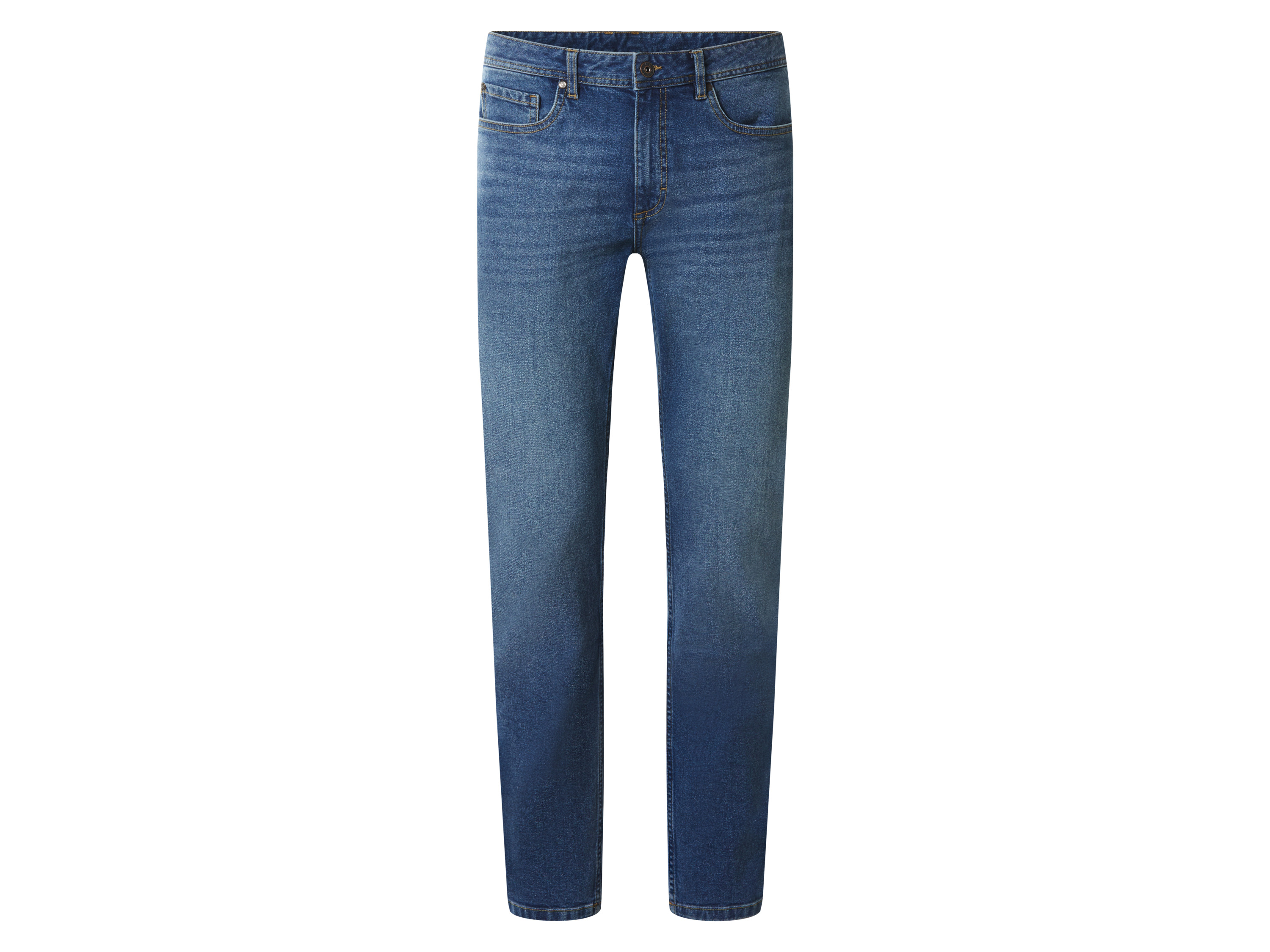 esmara Men Jeansy slim fit męskie z bawełną Jasnoniebieski, 48 32/32
