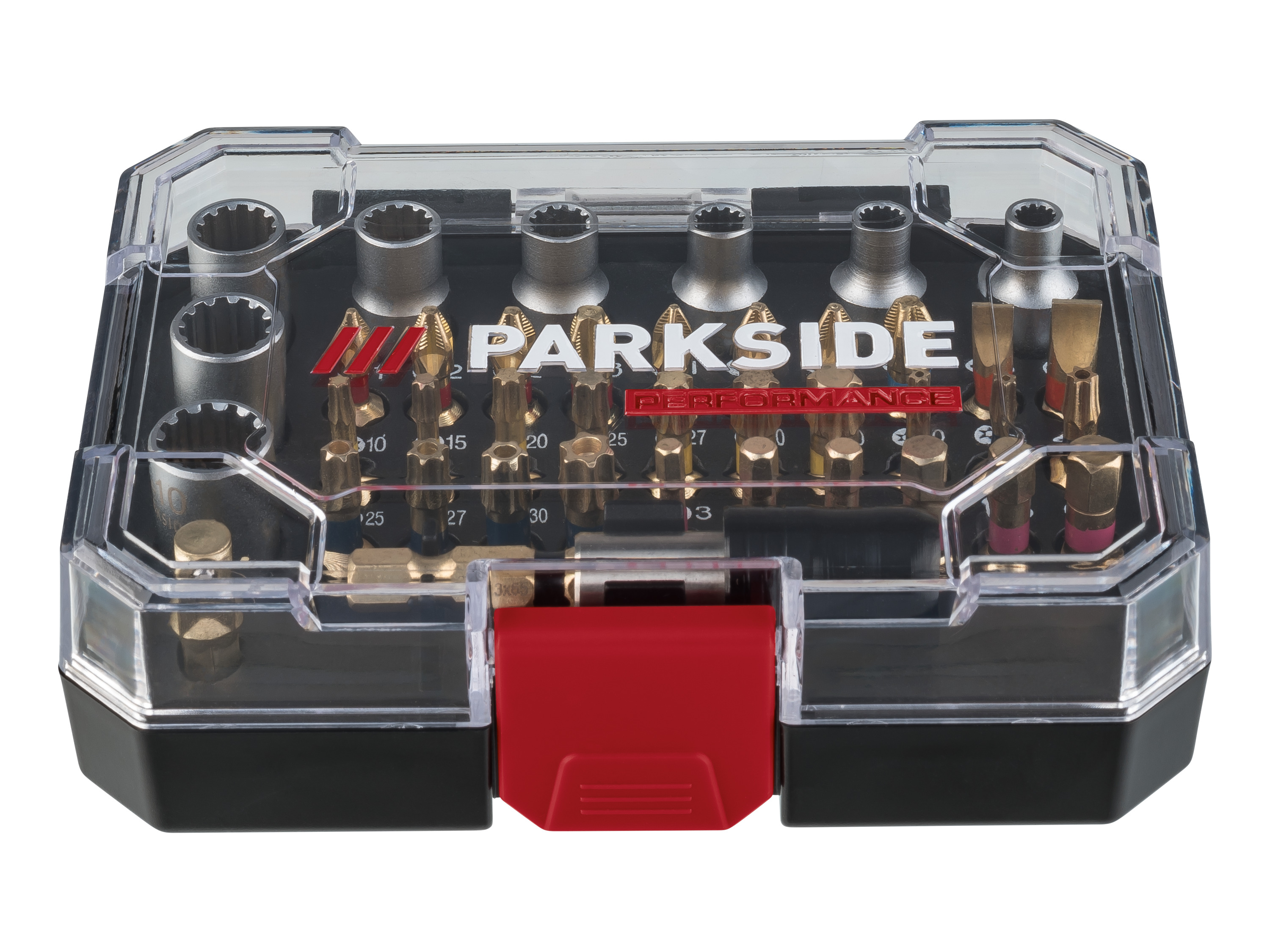 Parkside Performance Zestaw bitów skrętnych Pbsp 2 D4 Zestaw bitów i nasadek 40 sztuk.