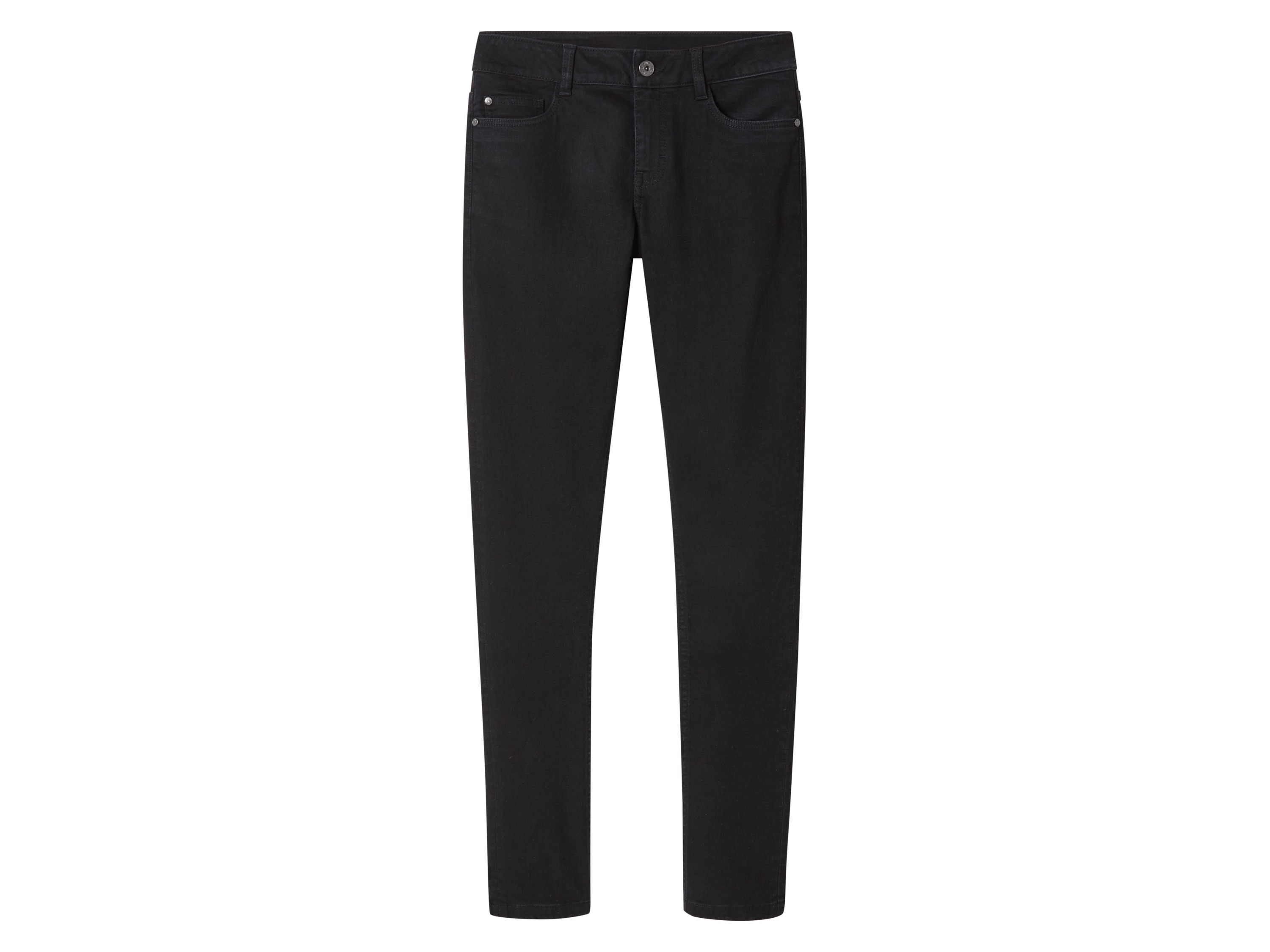 esmara Jeansy damskie skinny fit Krótka nogawka, Czarny, 36