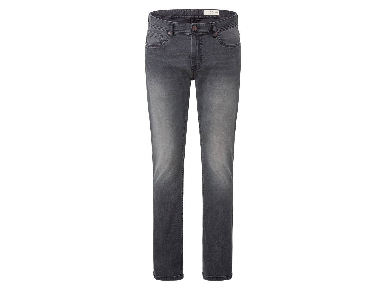 Livergy Jeansy męskie slim fit 52 36/32, Czarny