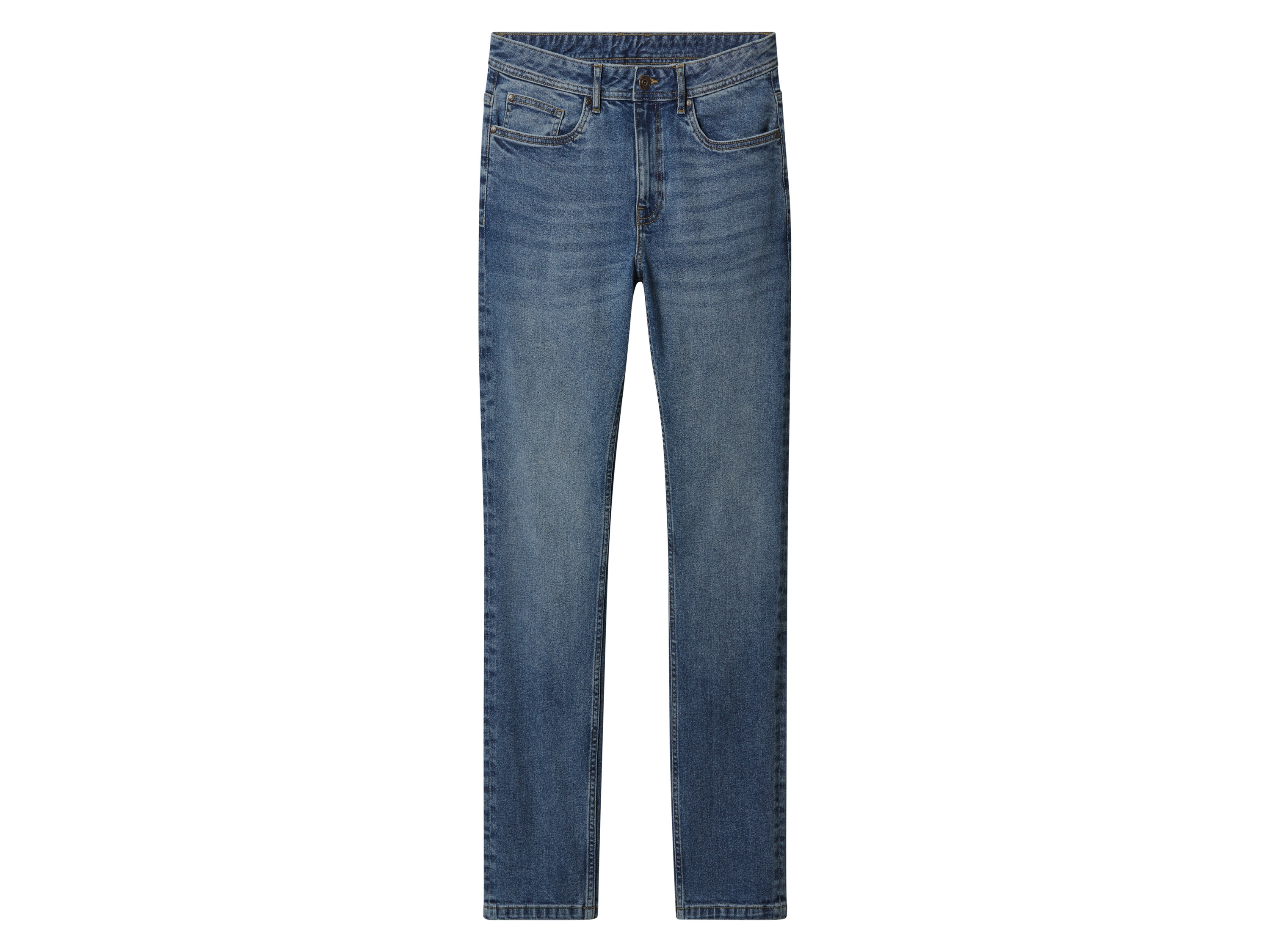 esmara Men Jeansy męskie z bawełną, slim fit Niebieski, 56 40/32