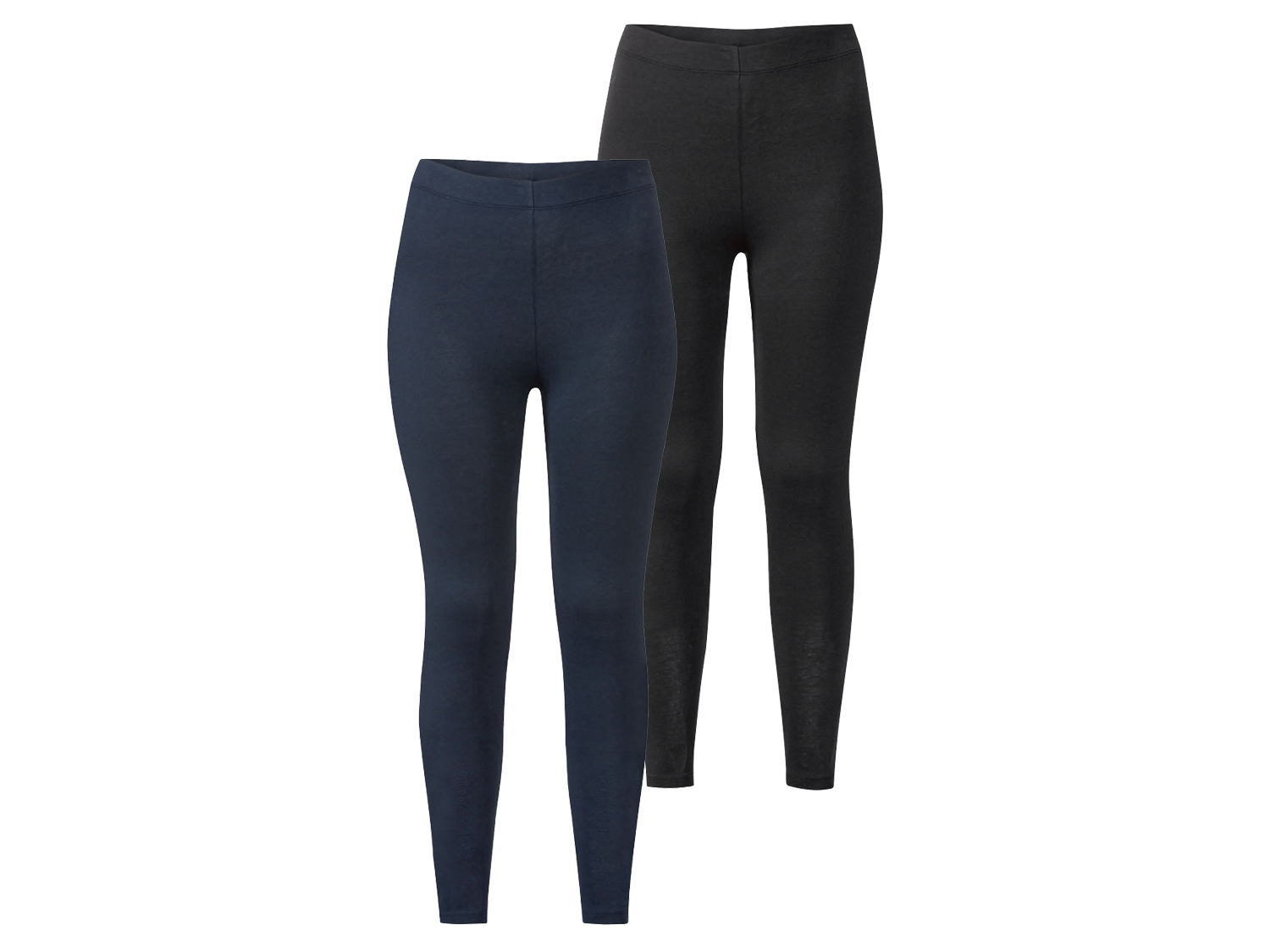 Esmara Legginsy damskie, 2 pary Czarny/granatowy, S 36/38