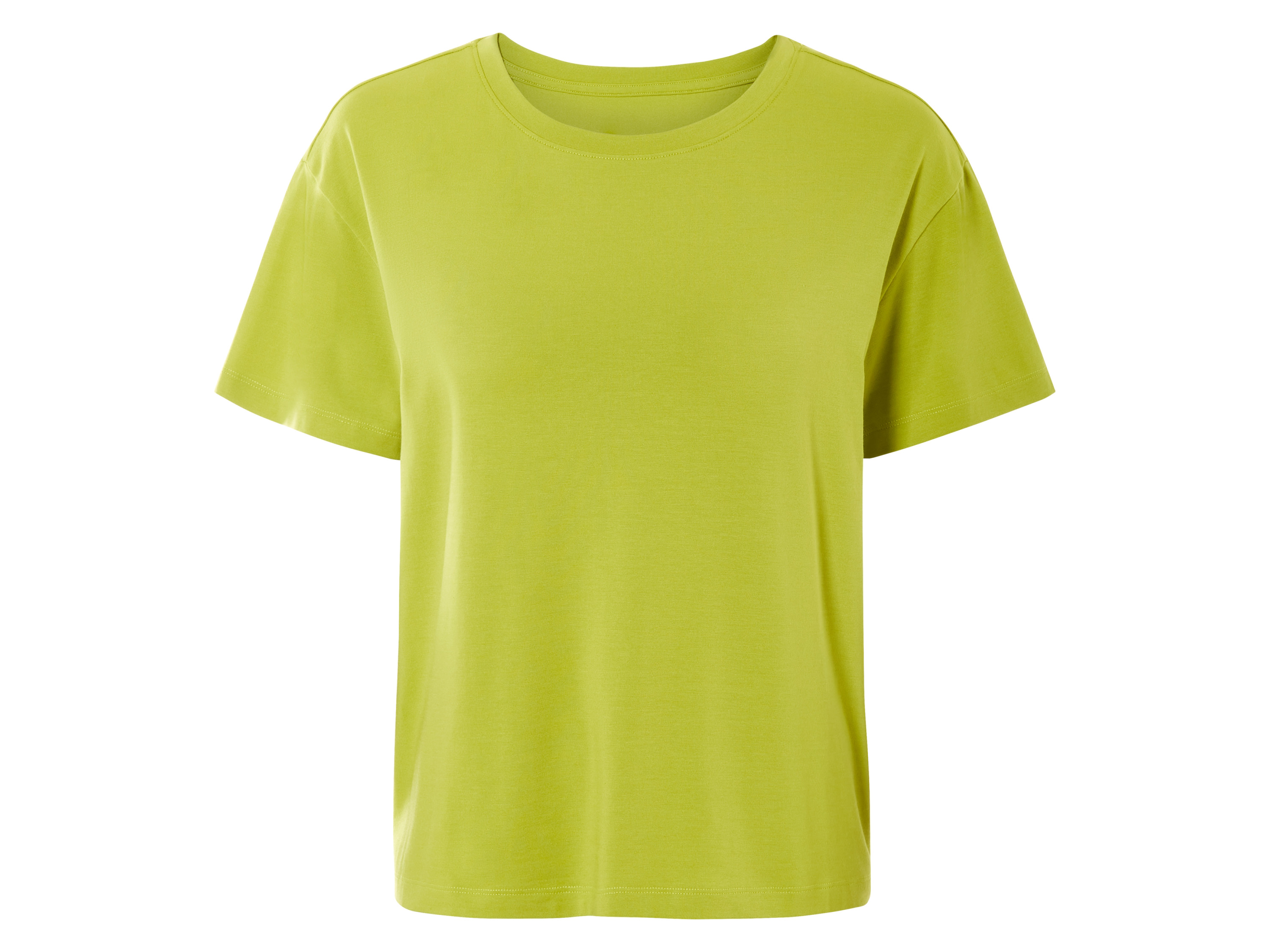 esmara T-shirt damski z modalem Limonkowy, S 36-38