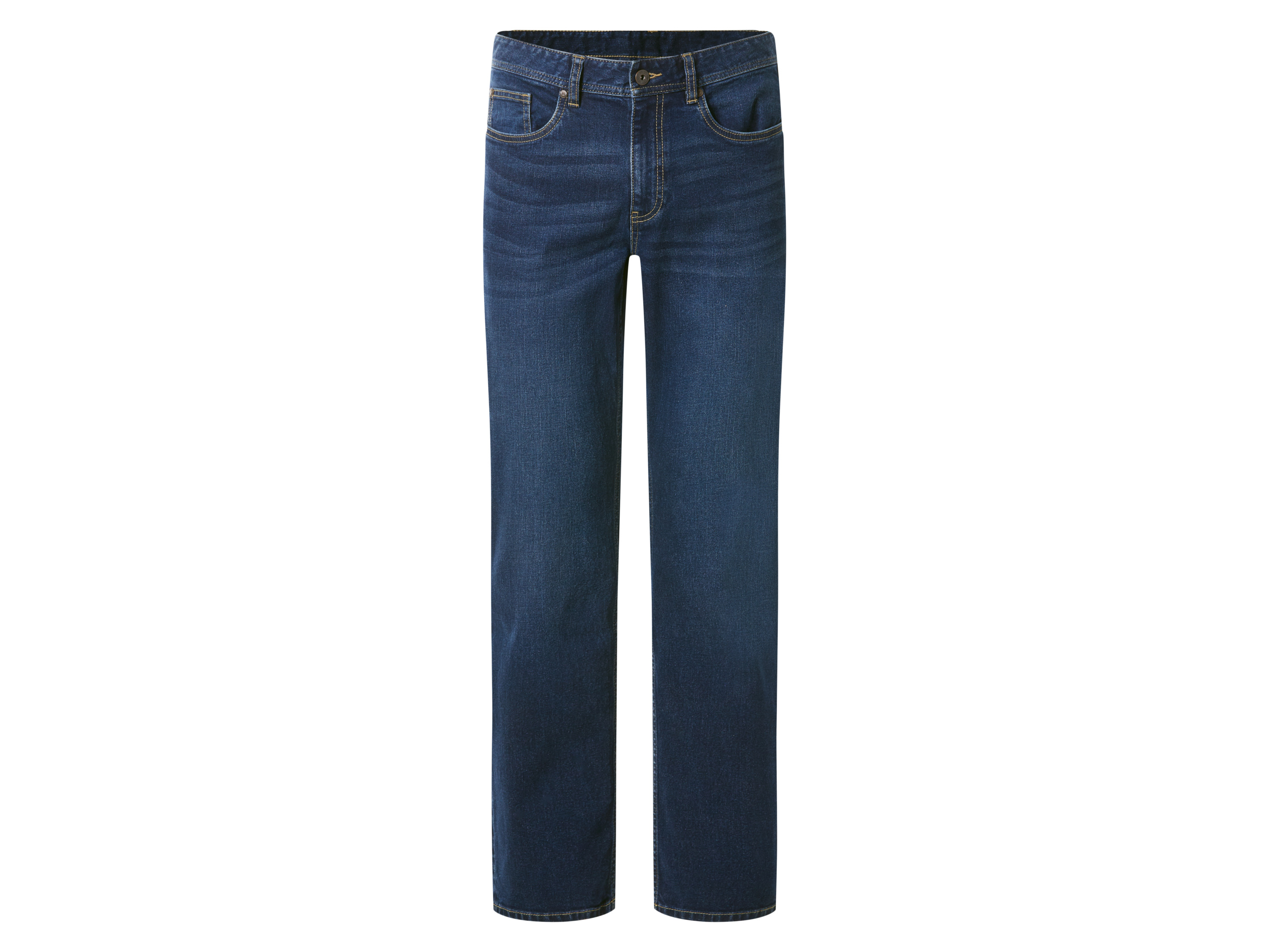 esmara Men Jeansy straight fit męskie z bawełną Ciemnoniebieski, 52 36/32