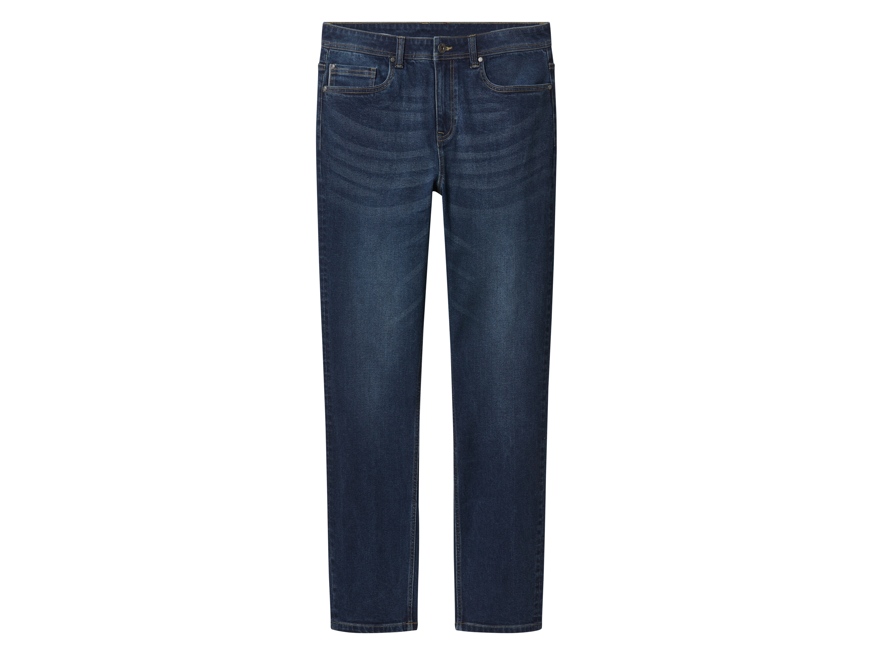 esmara Men Jeansy męskie z bawełną, slim fit Ciemnoniebieski, 52 36/32