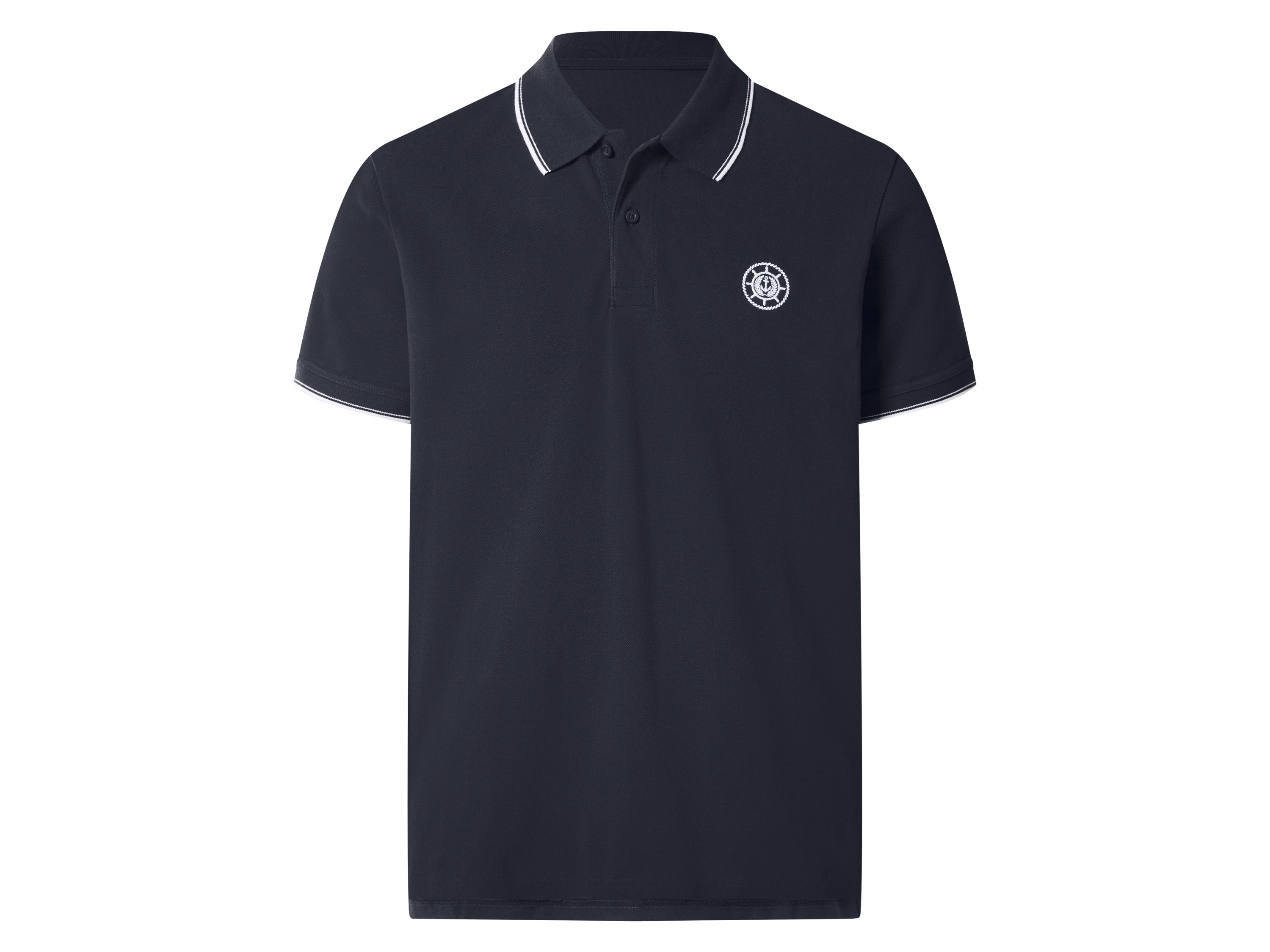 esmara Men Koszulka polo męska z bawełną Granatowy, M 48/50