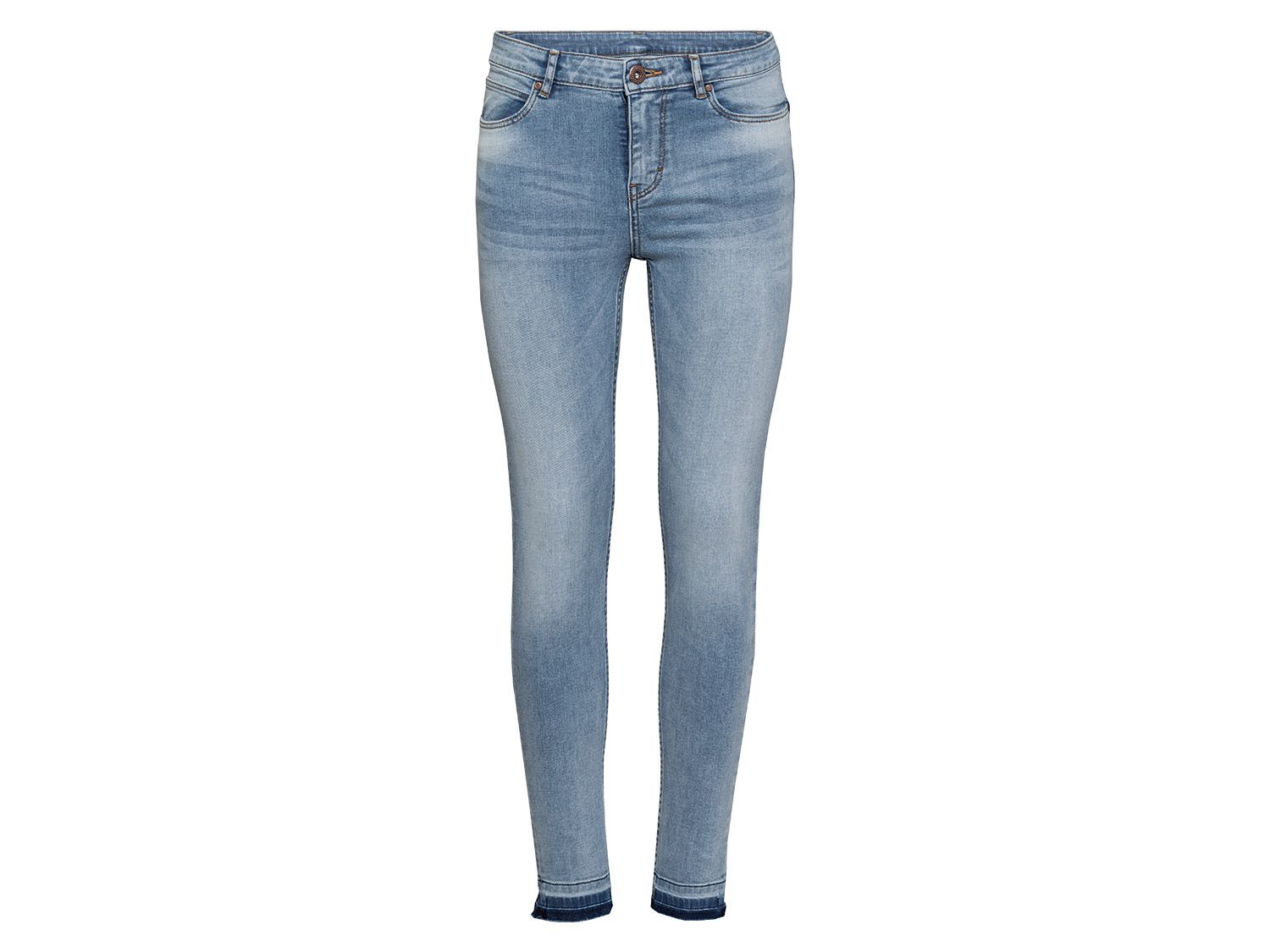 esmara Jeansy damskie Super Skinny Push Up 36, Jasnoniebieski