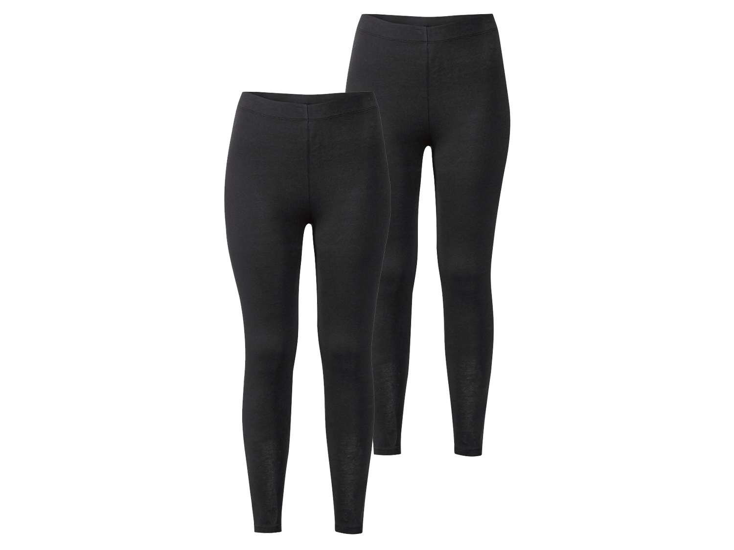 esmara Legginsy damskie, 2 pary Czarny, S 36/38