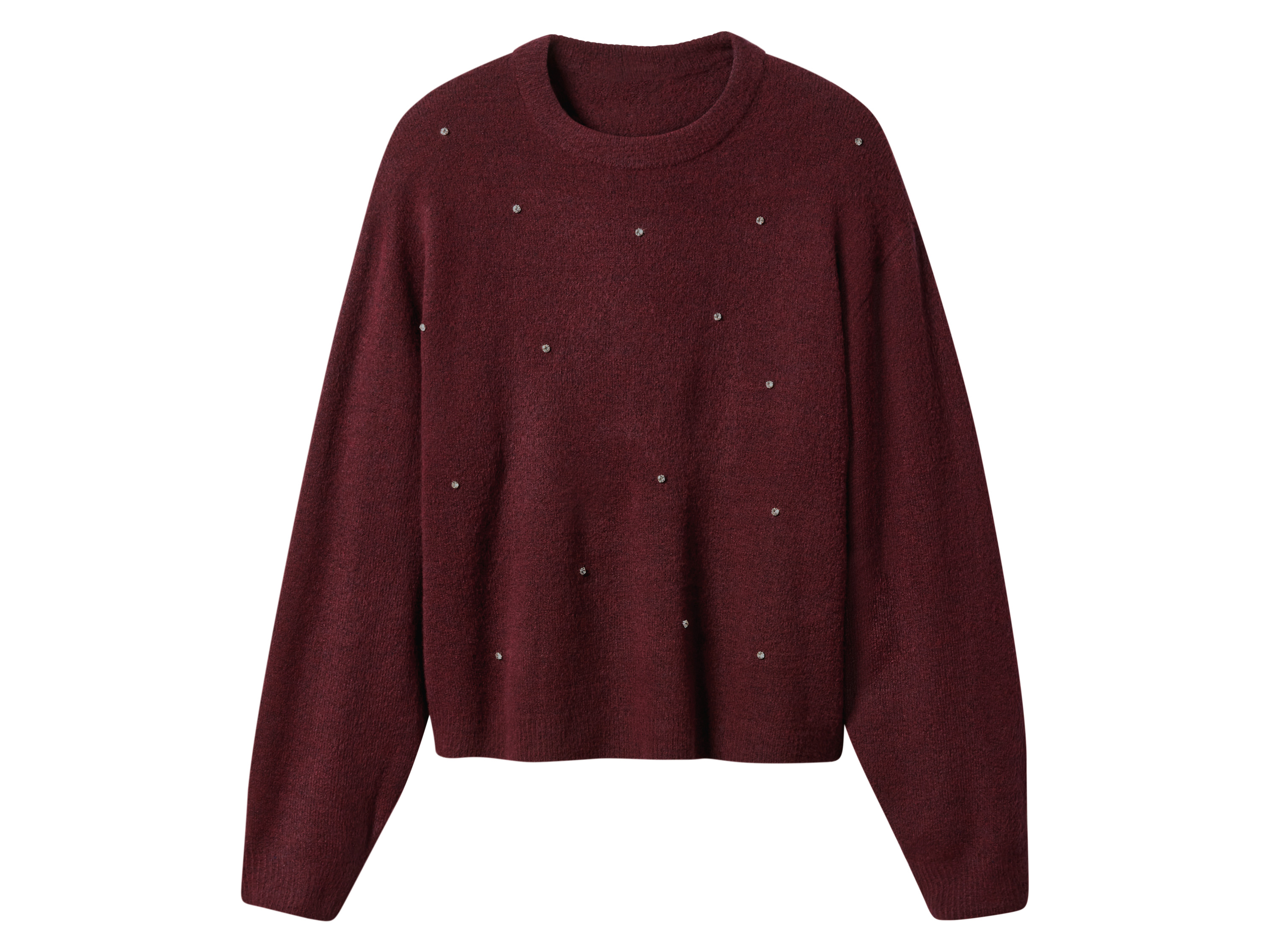 esmara Sweter damski Bordowy, S 36-38