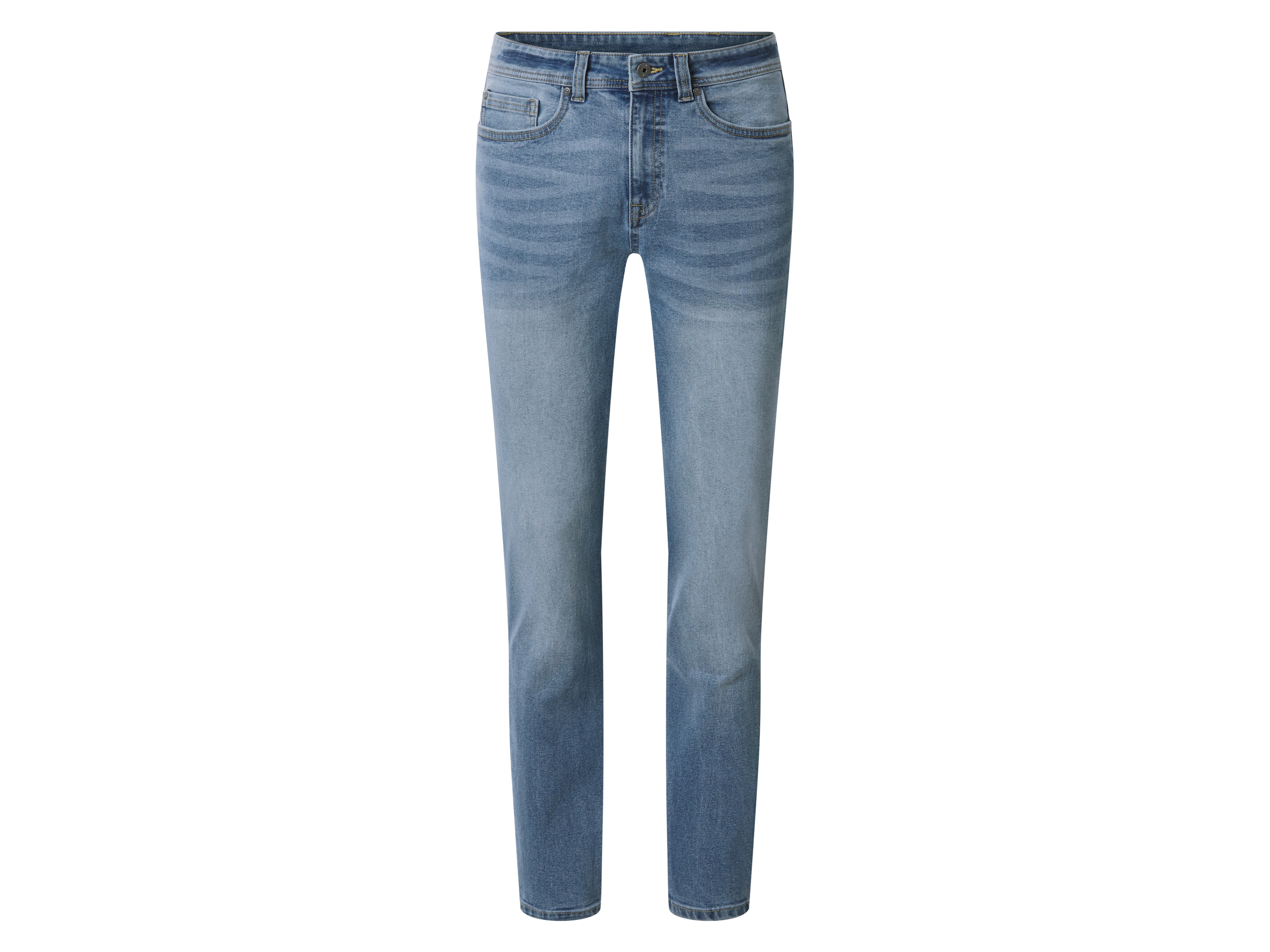 esmara Men Jeansy męskie z bawełną, slim fit Niebieski, 52 36/32